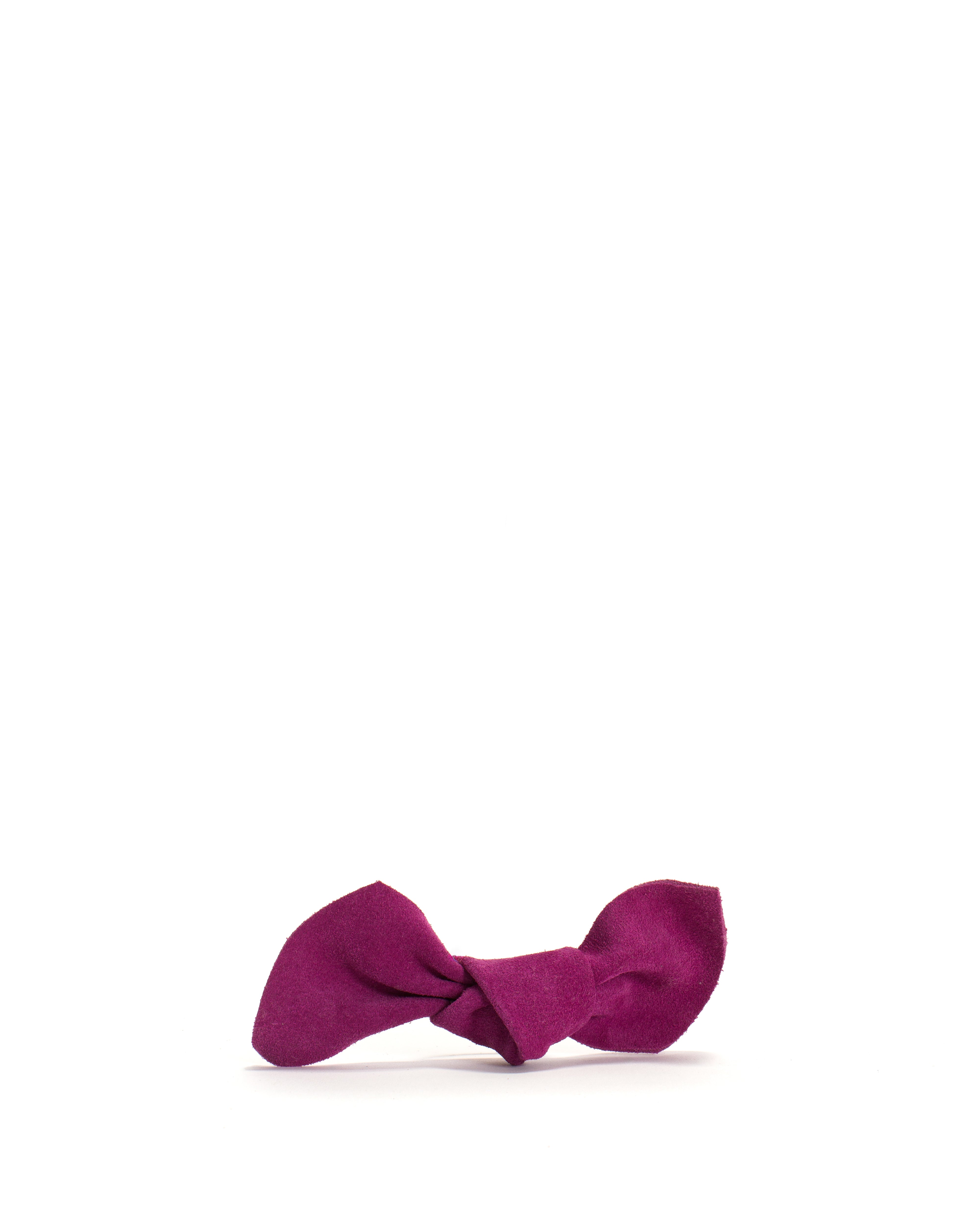 Linnie hair elastic grand bow Calf suede Raspberry