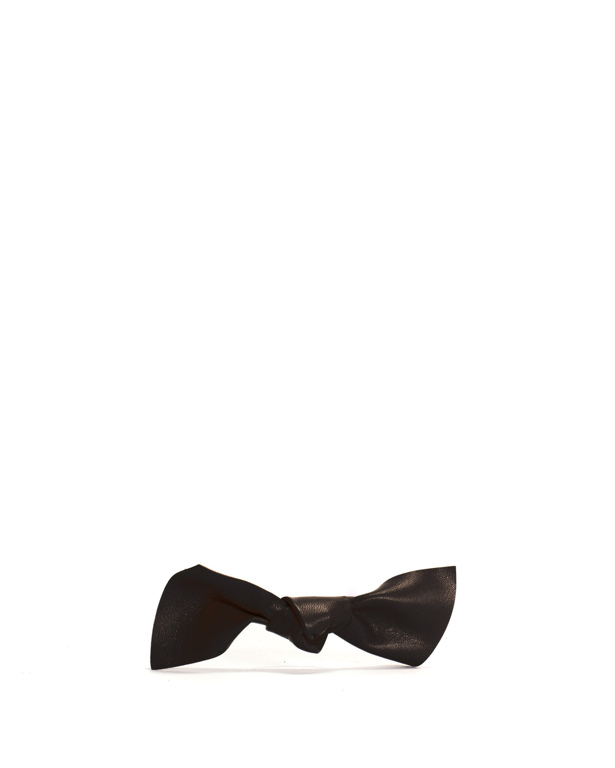 Linnie hair elastic grand bow Shiny lamb Black