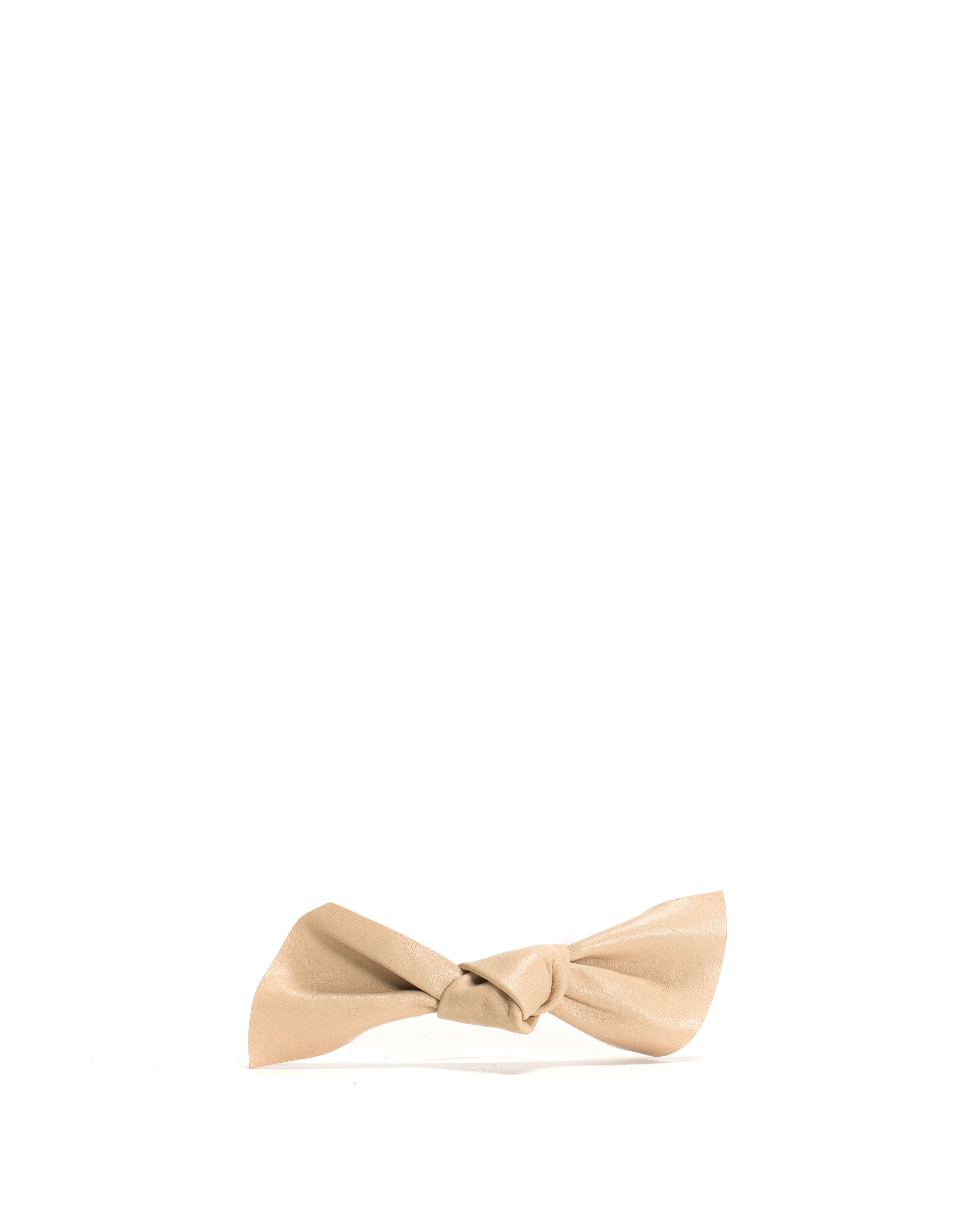 Linnie hair elastic grand bow Shiny lamb Vanilla cream