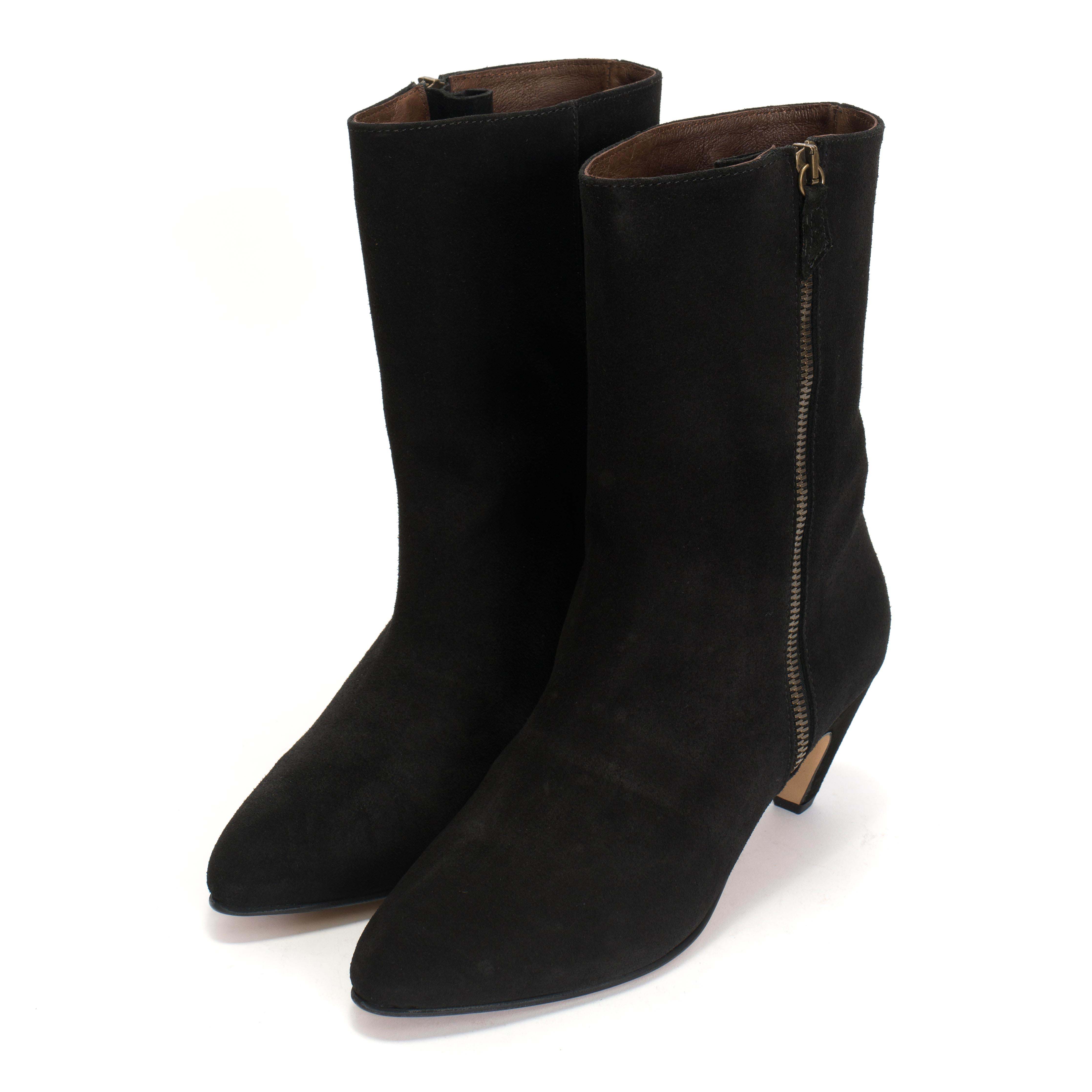 Livianna 50 stiletto Calf Suede Black