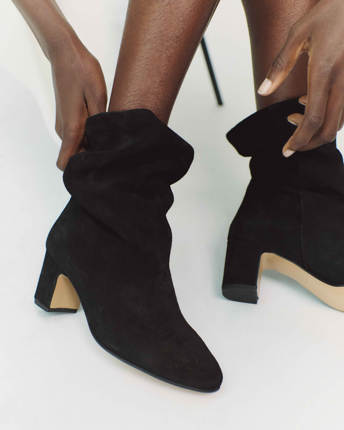 Lully 55 Calf suede Black