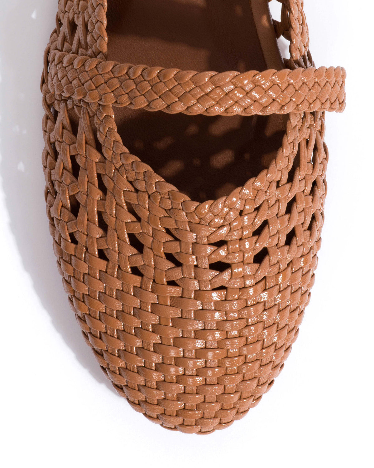 Maddie hand-braided Hand-braided leather Caramel