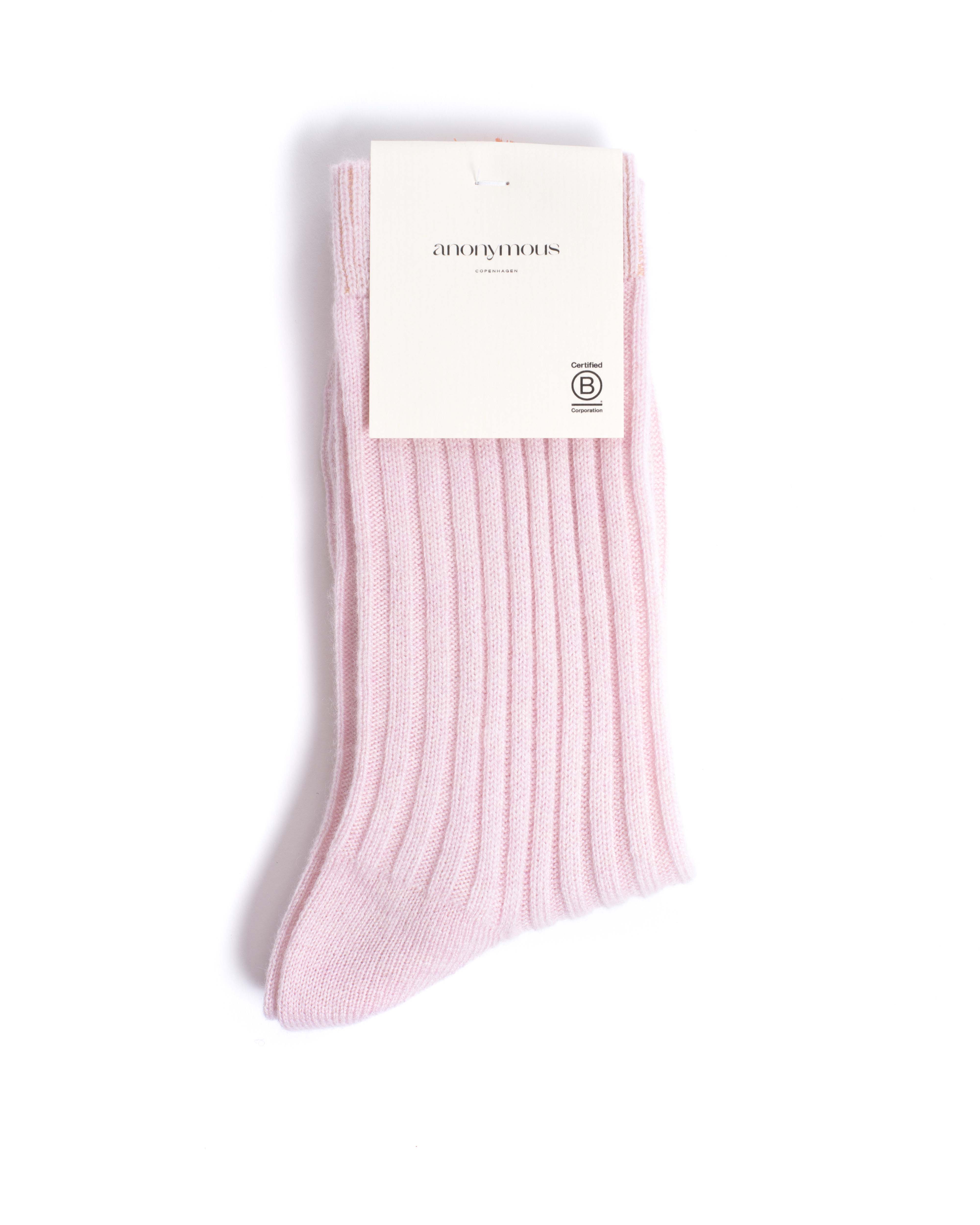 Magdai cashmere socks 100% cashmere (socks) Faded pink