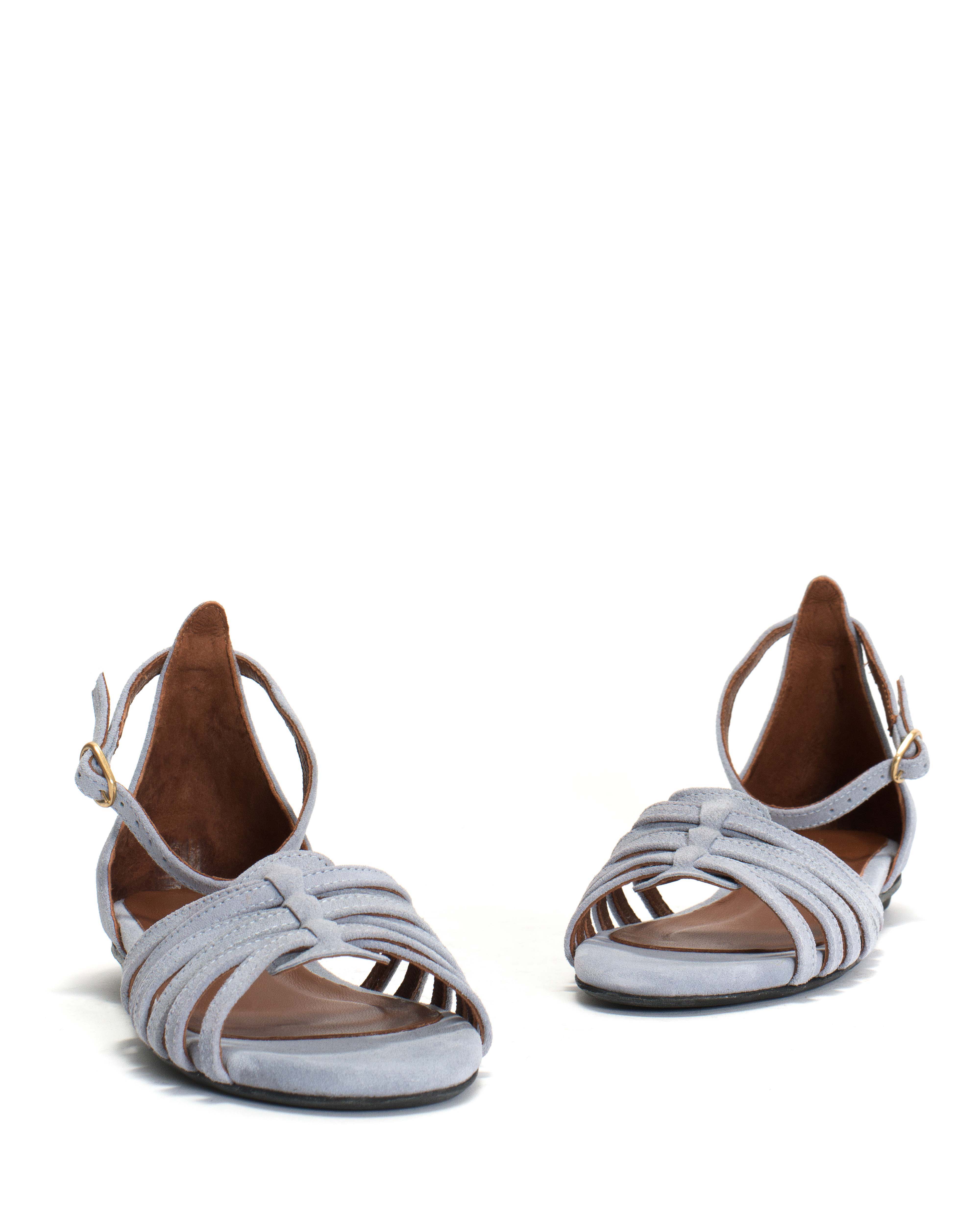 Mareike 10 Calf suede Lichen blue