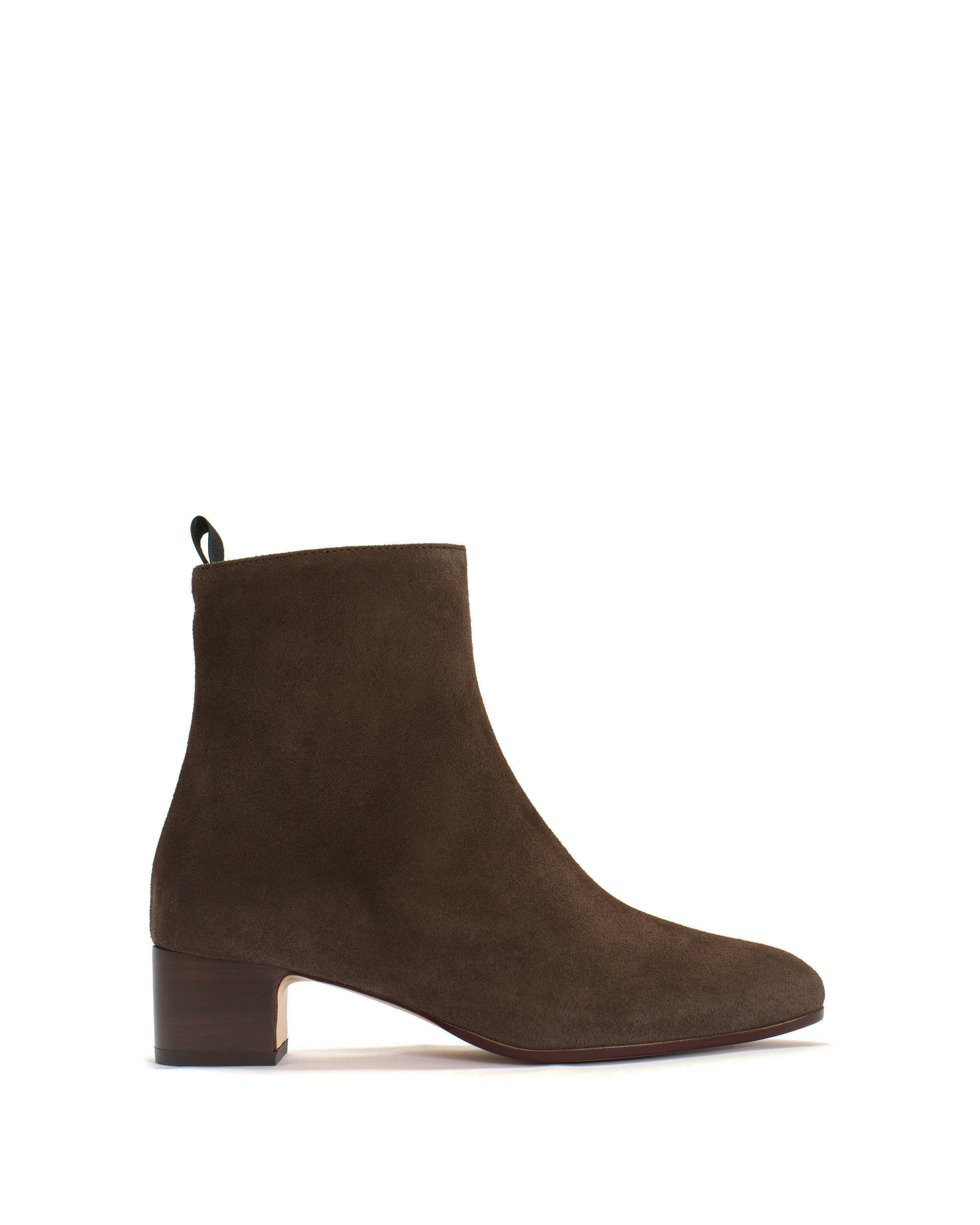 Mina Calf suede Coffee brown