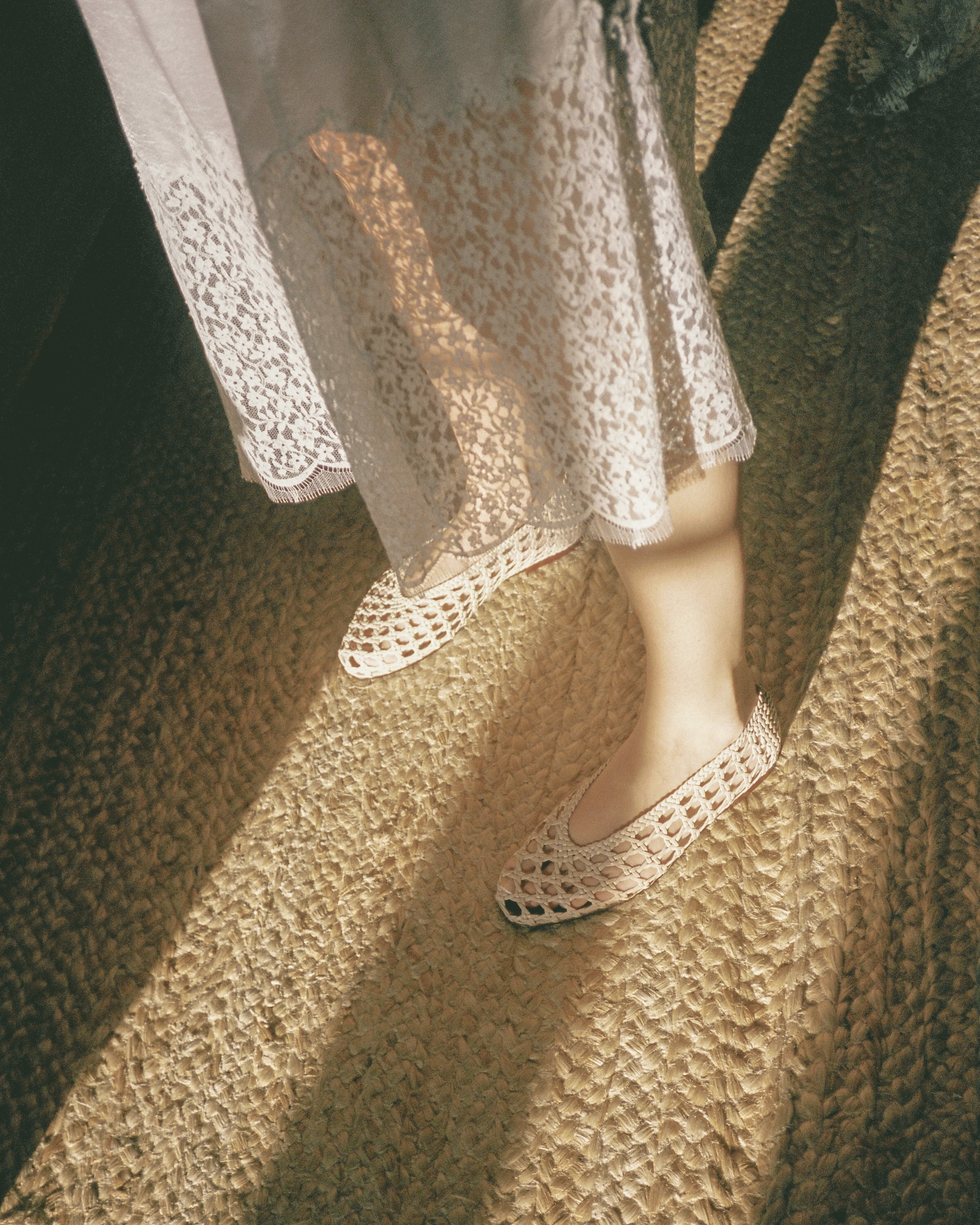 Sessi 10 Hand-braided leather Vanilla cream