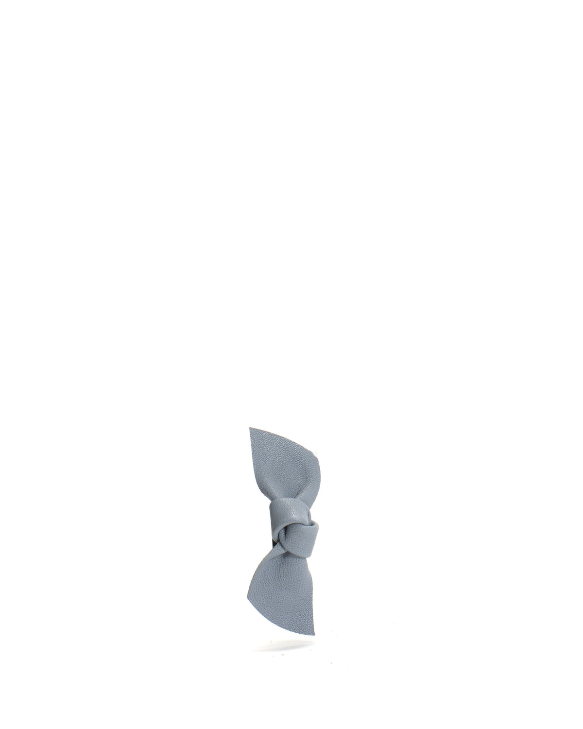 Nabie hair clip petite bow Shiny lamb Lichen blue
