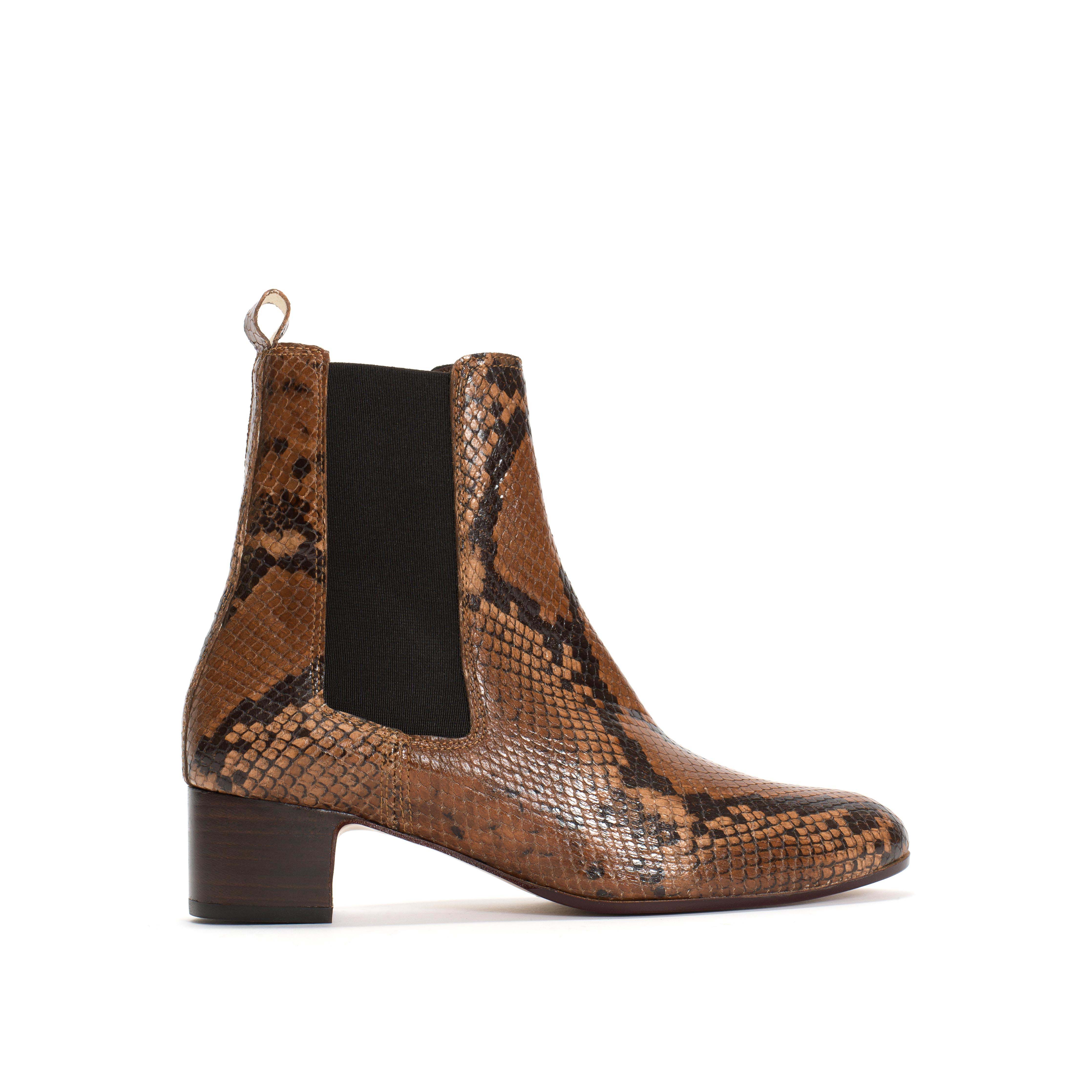 Niabella Snake calf Hazelnut