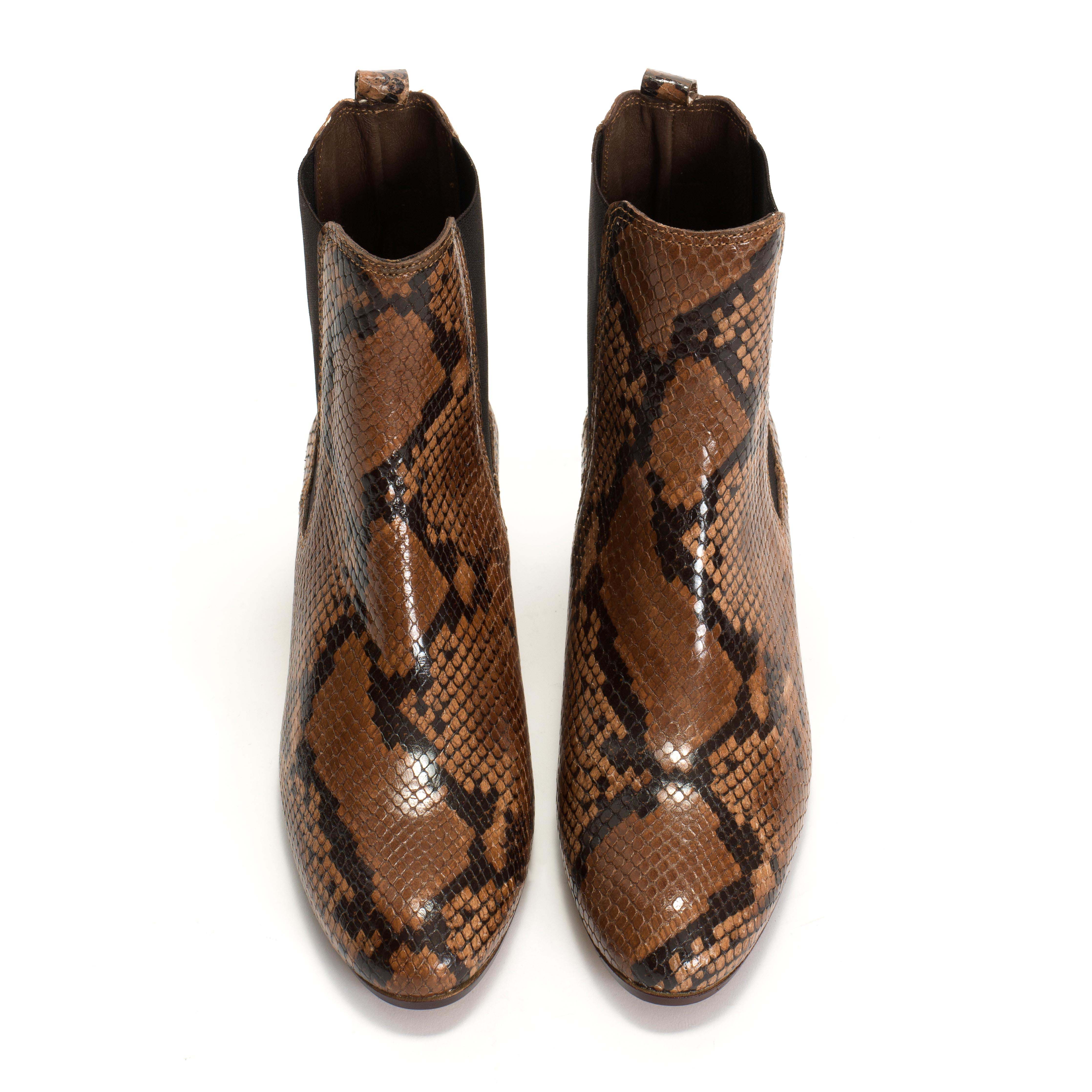Niabella Snake calf Hazelnut
