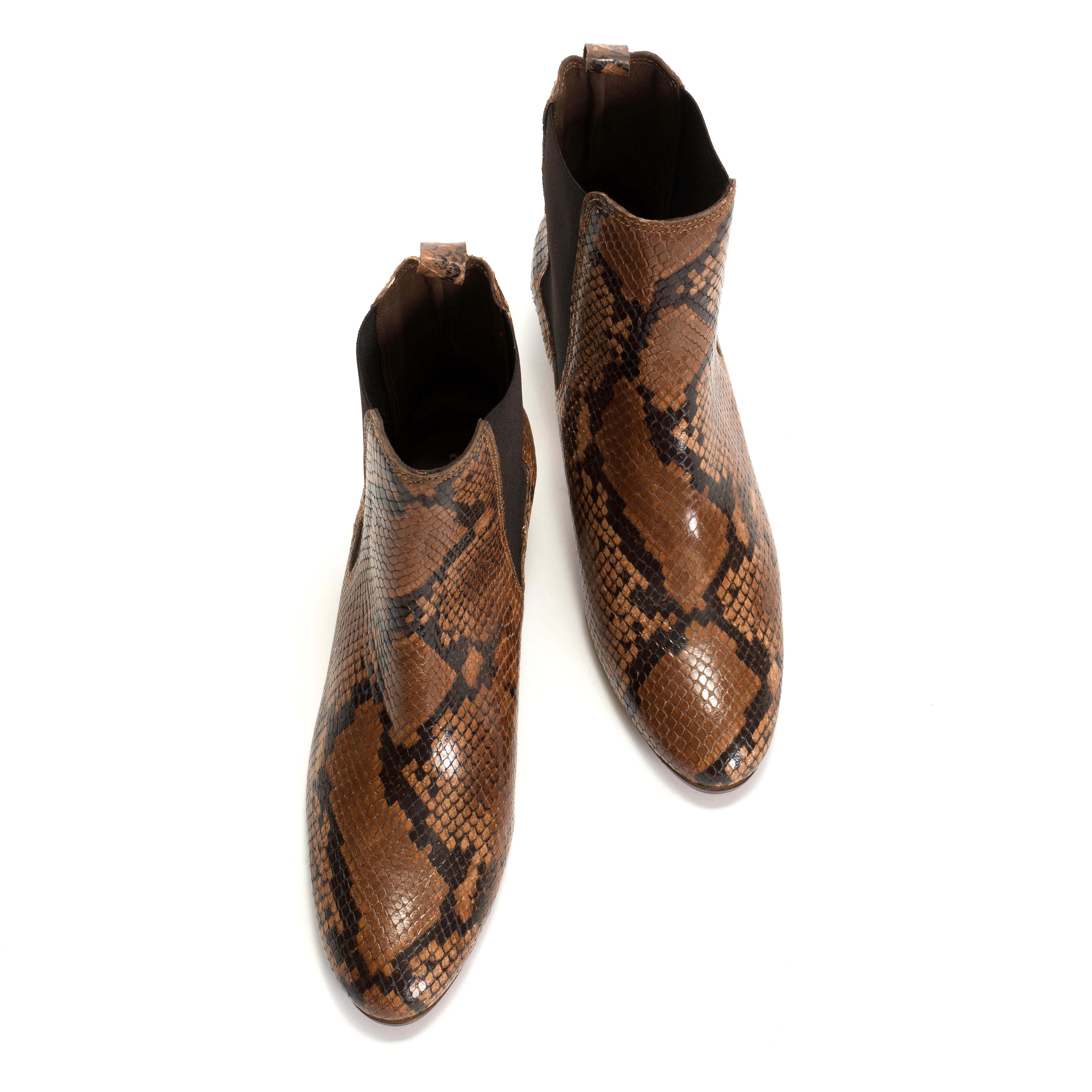 Niabella Snake calf Hazelnut
