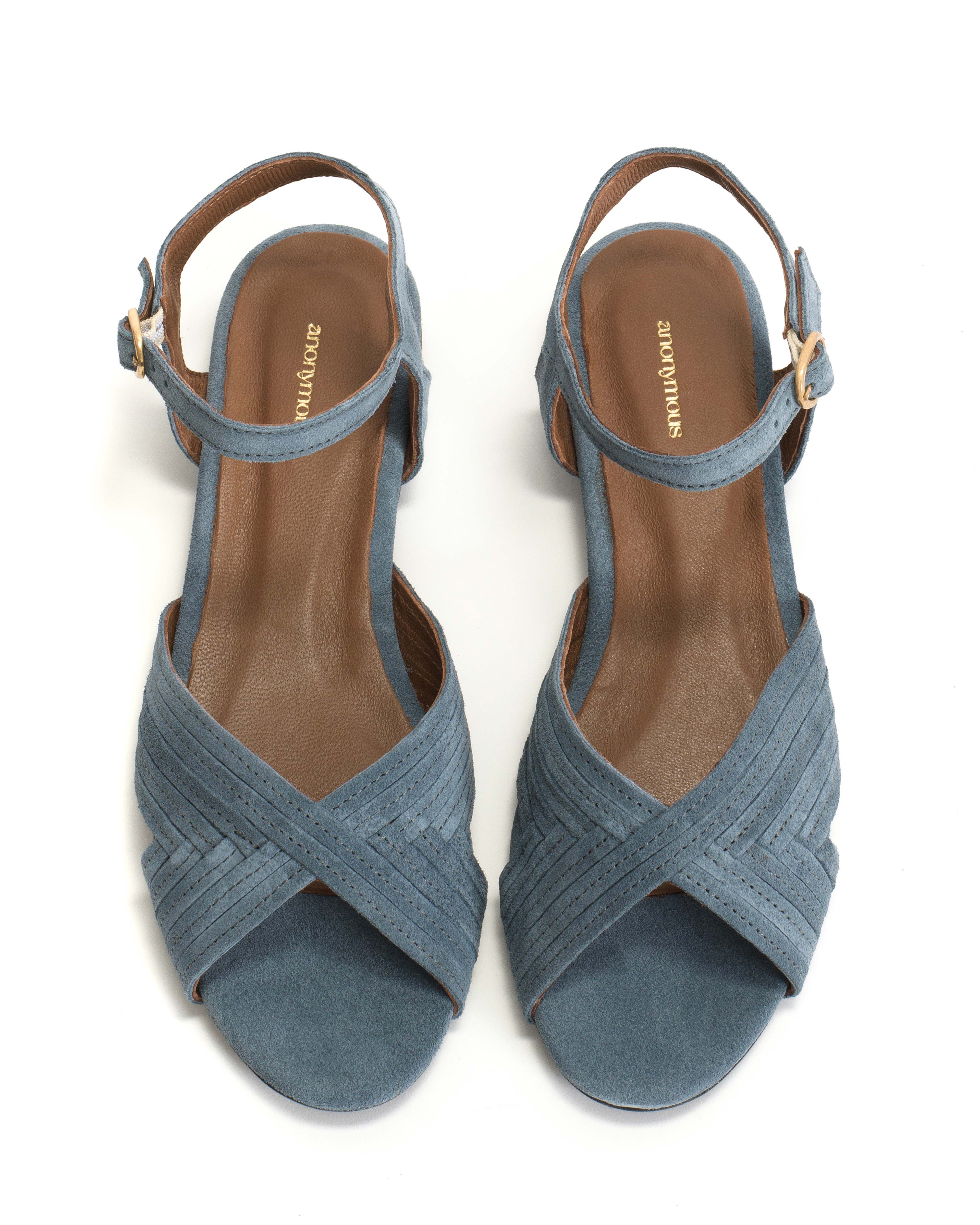Niabi 10 Calf suede Denim blue