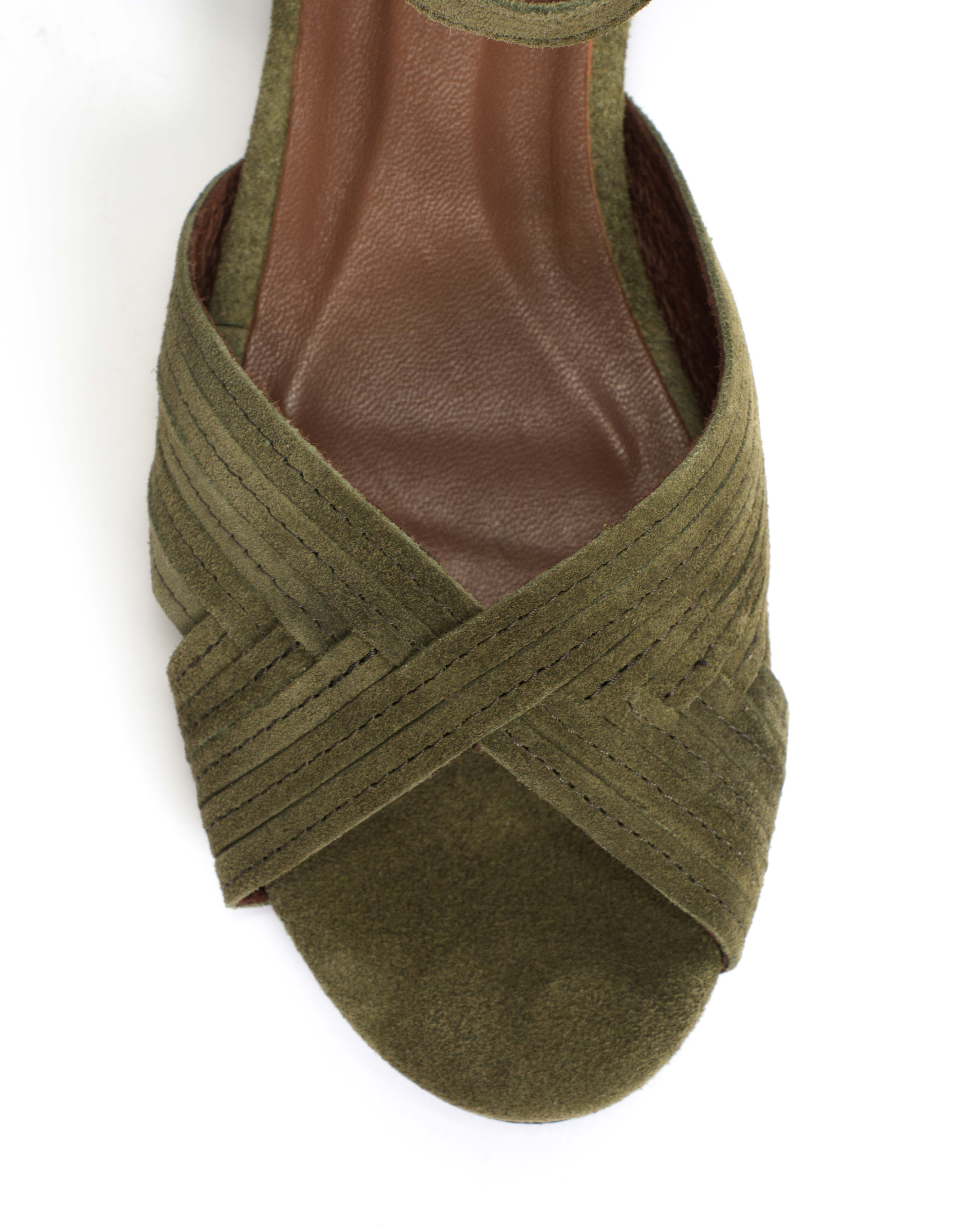Niabi 10 Calf suede Olive green