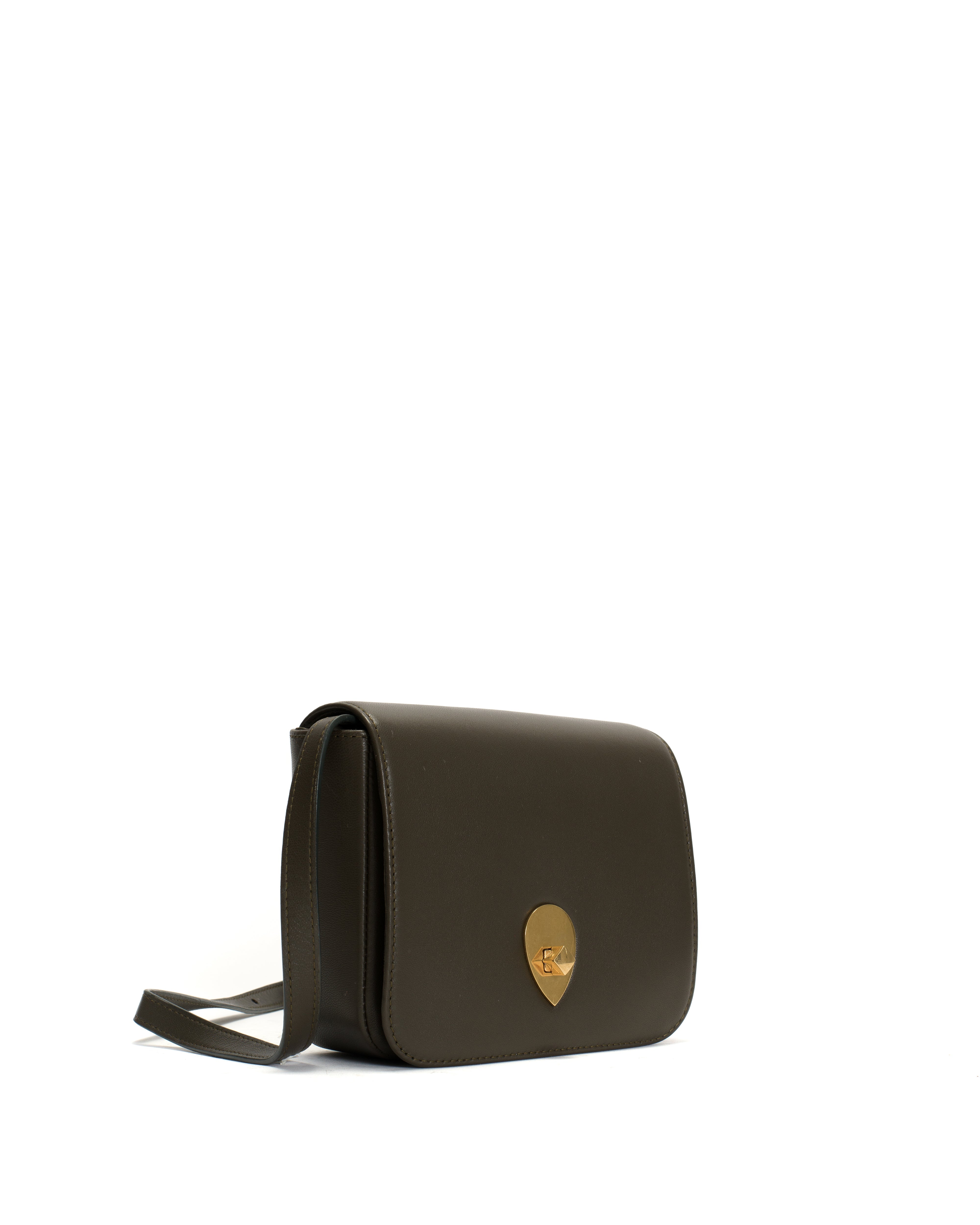 Nielle petite crossover bag Shiny lamb Moss green