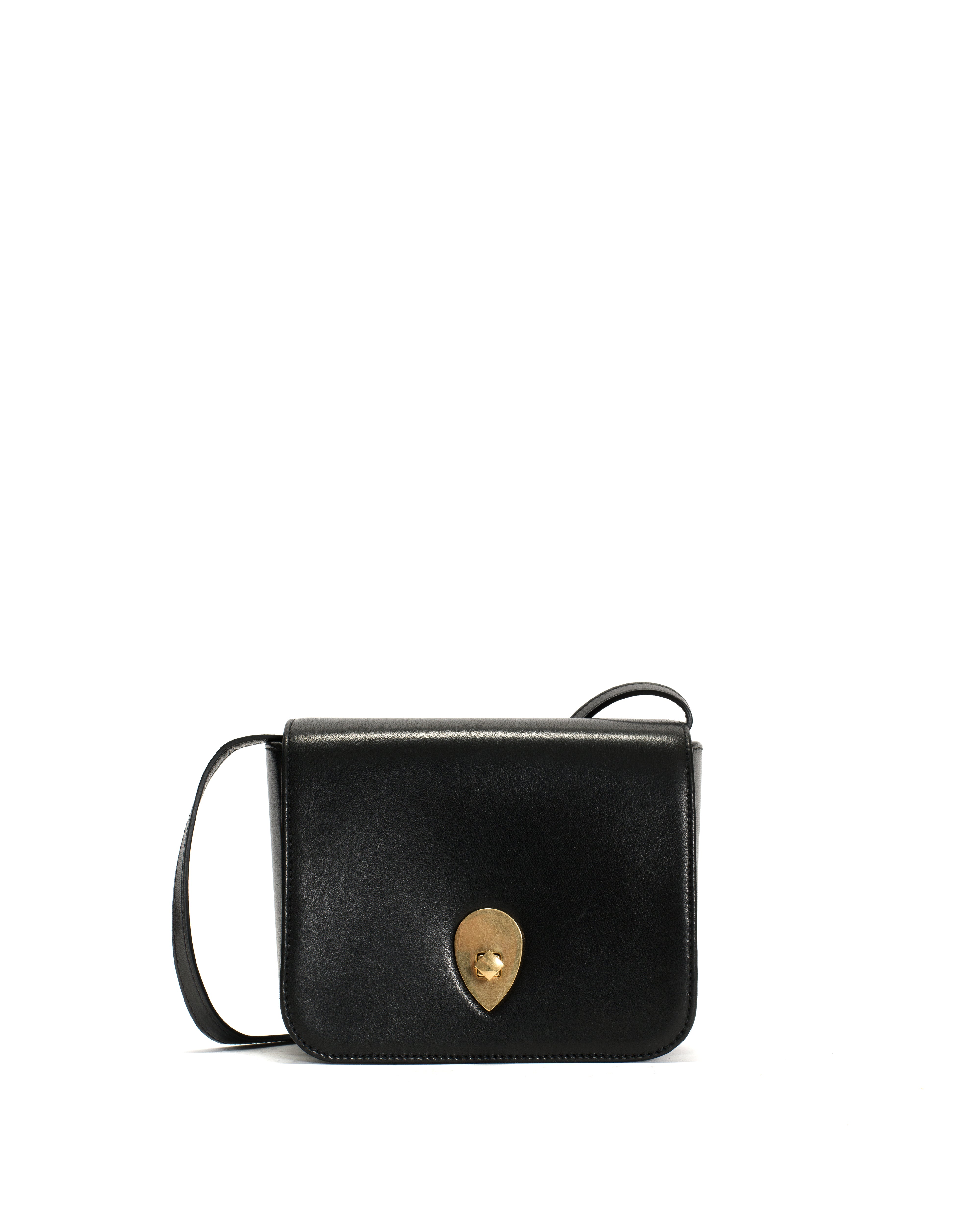 Nielle petite crossover bag Shiny lamb Black