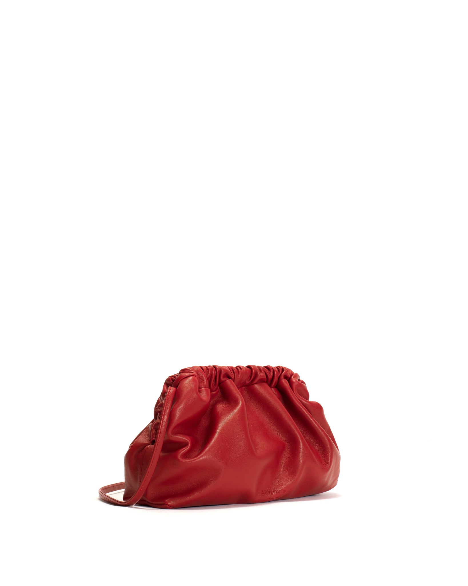 Hally petite cloud bag Shiny lamb Ruby red