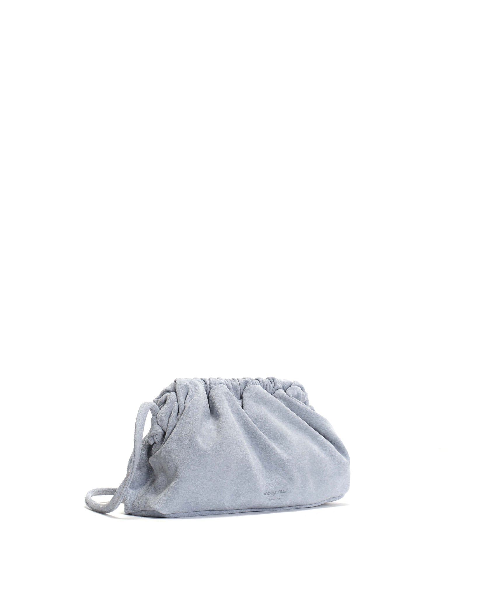 Hally petite cloud bag Calf suede Lichen blue