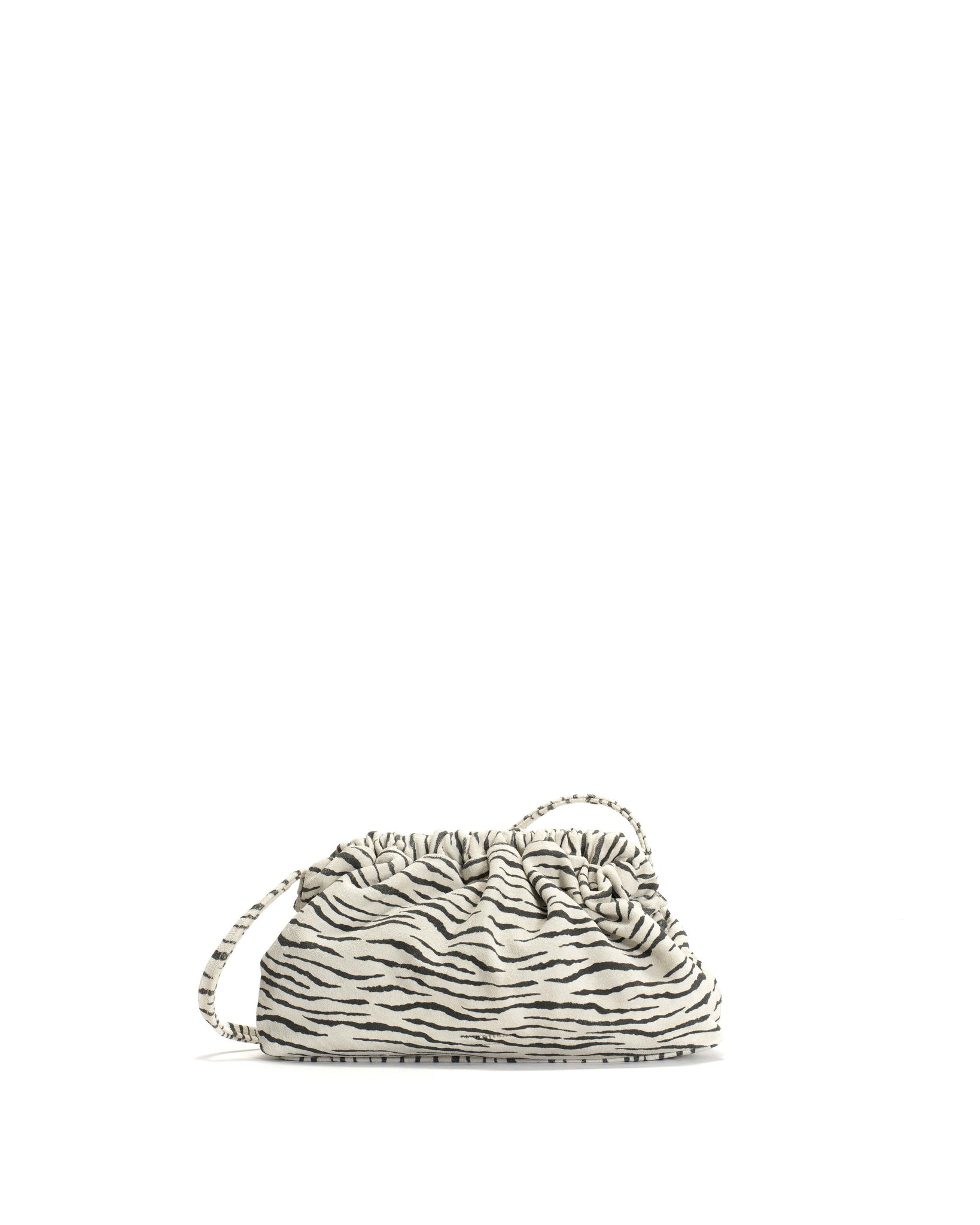 Hally petite cloud bag Calf suede print Zebra