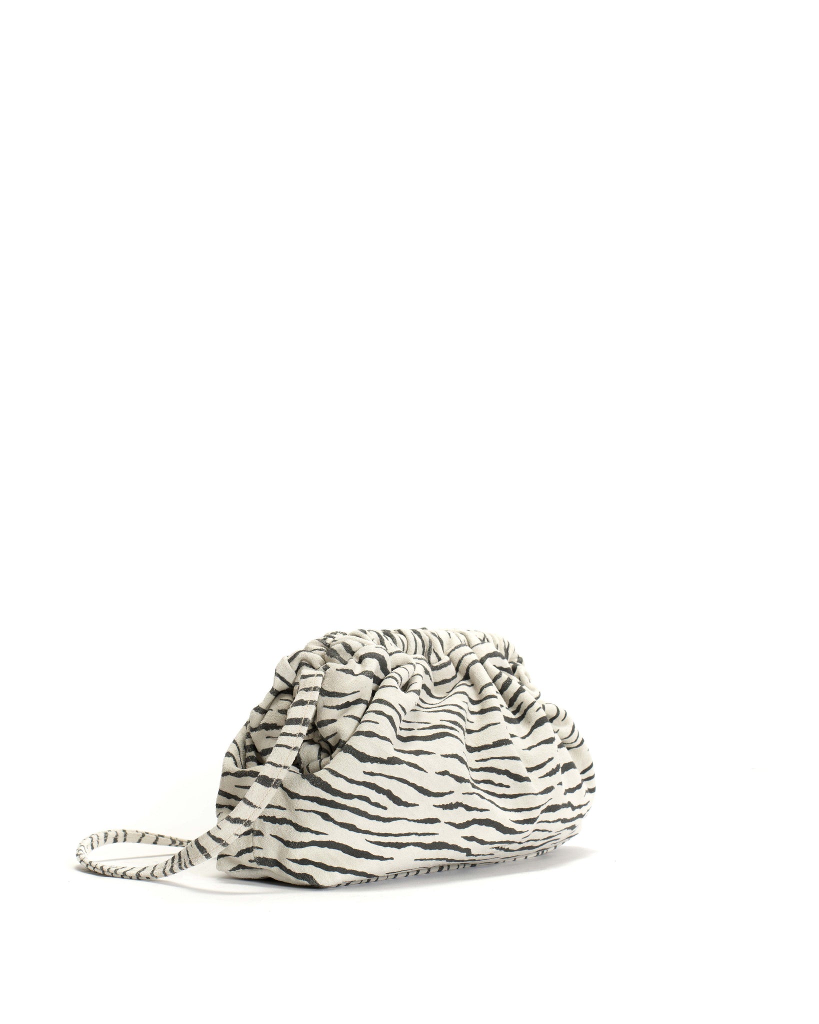 Hally petite cloud bag Calf suede print Zebra
