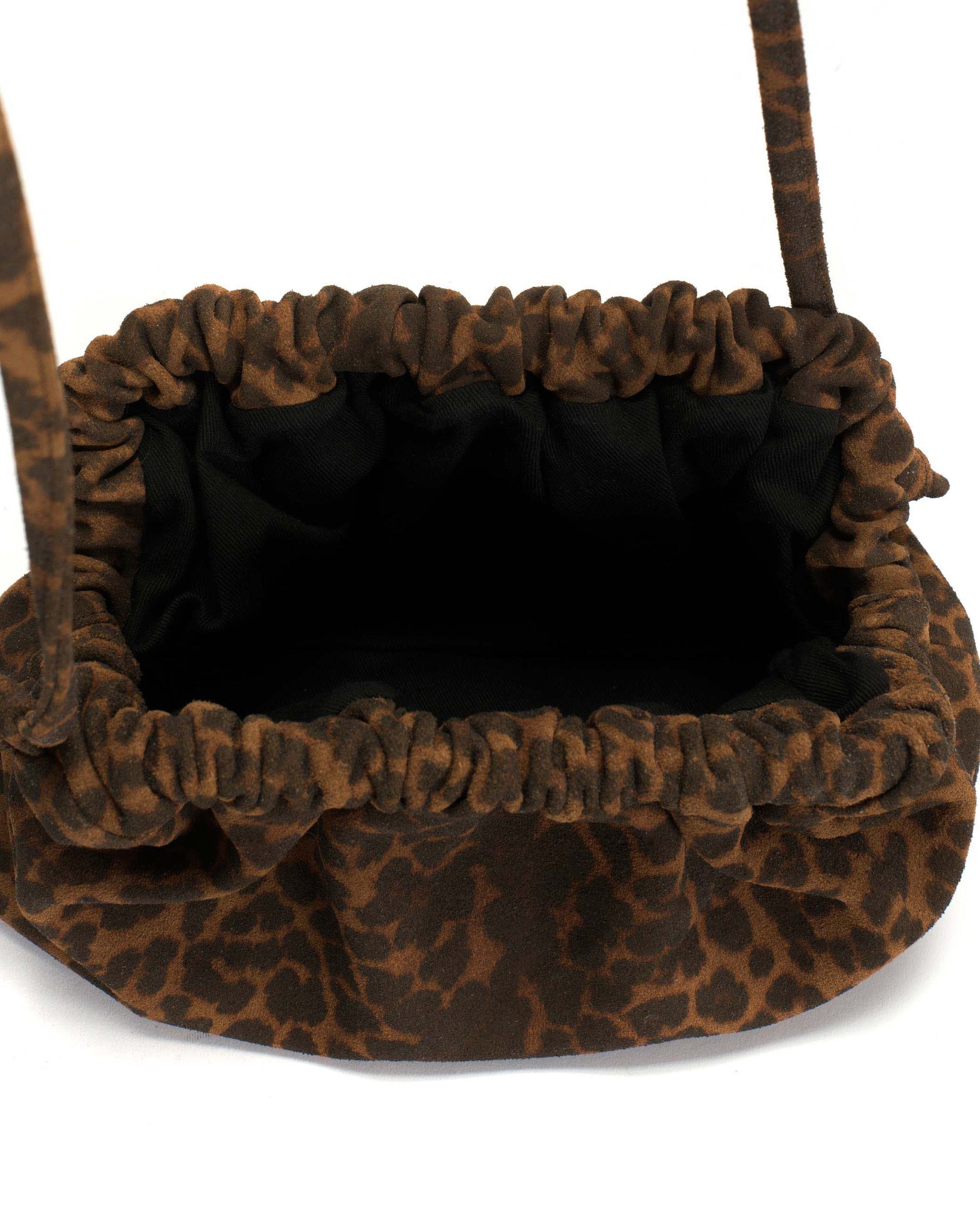 Hally petite cloud bag Calf suede print Leopard