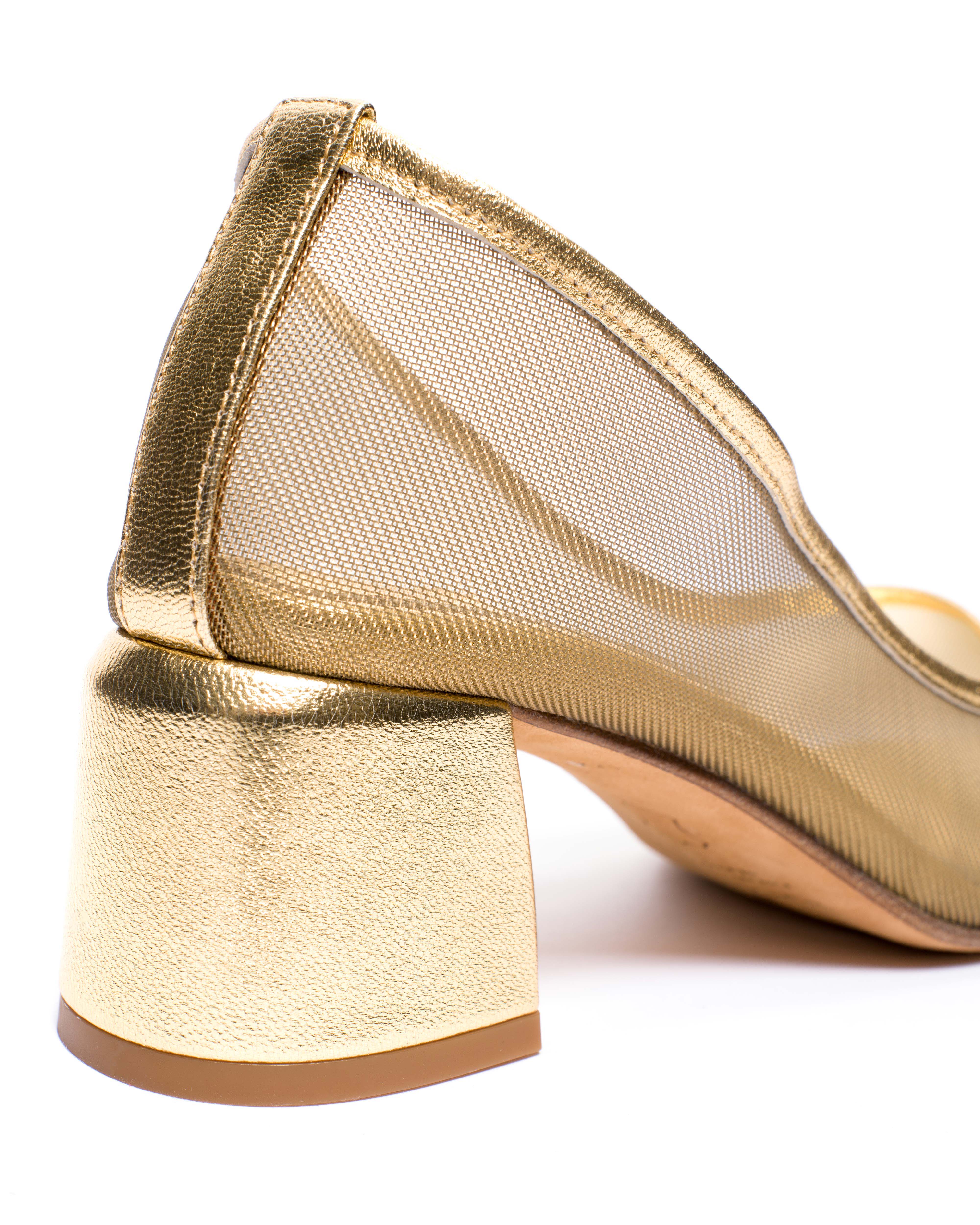 Sacha 40 mesh Metallic goat & mesh Gold