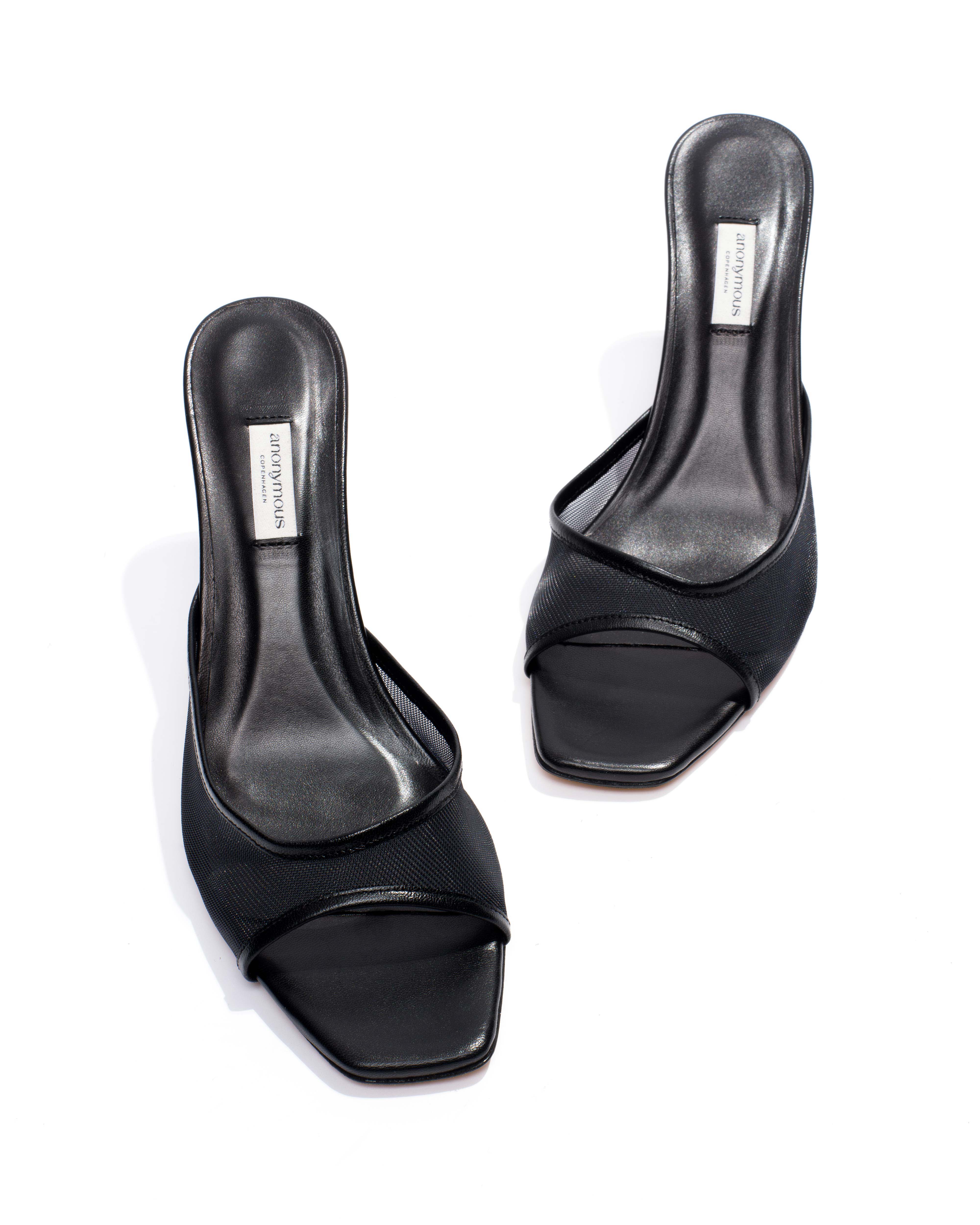 Mazy 75 mesh Shiny lamb & mesh Black