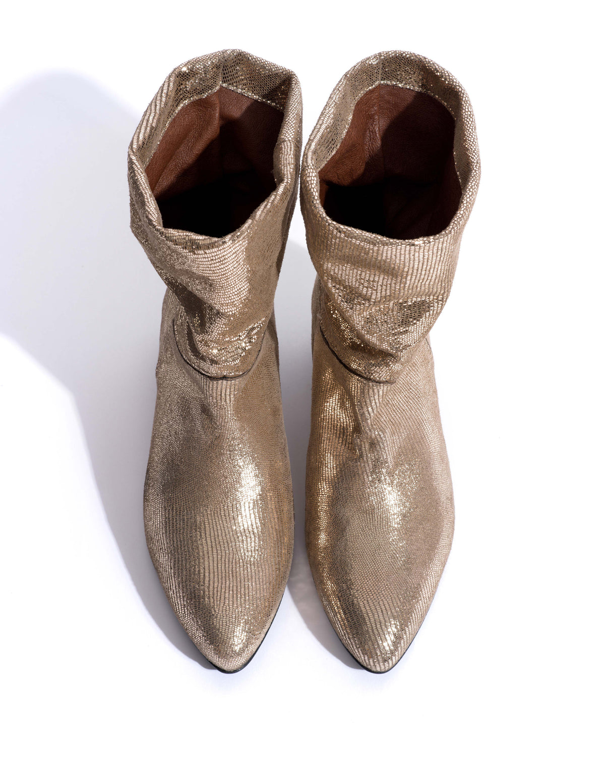 Jassi 20 Lizard metallic goat Vintage champagne