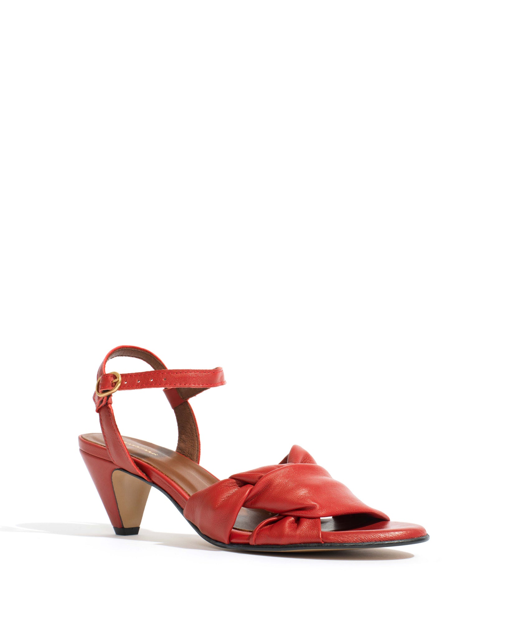 Kamilah 50 stiletto Shiny lamb Ruby red - Anonymous Copenhagen Shoes