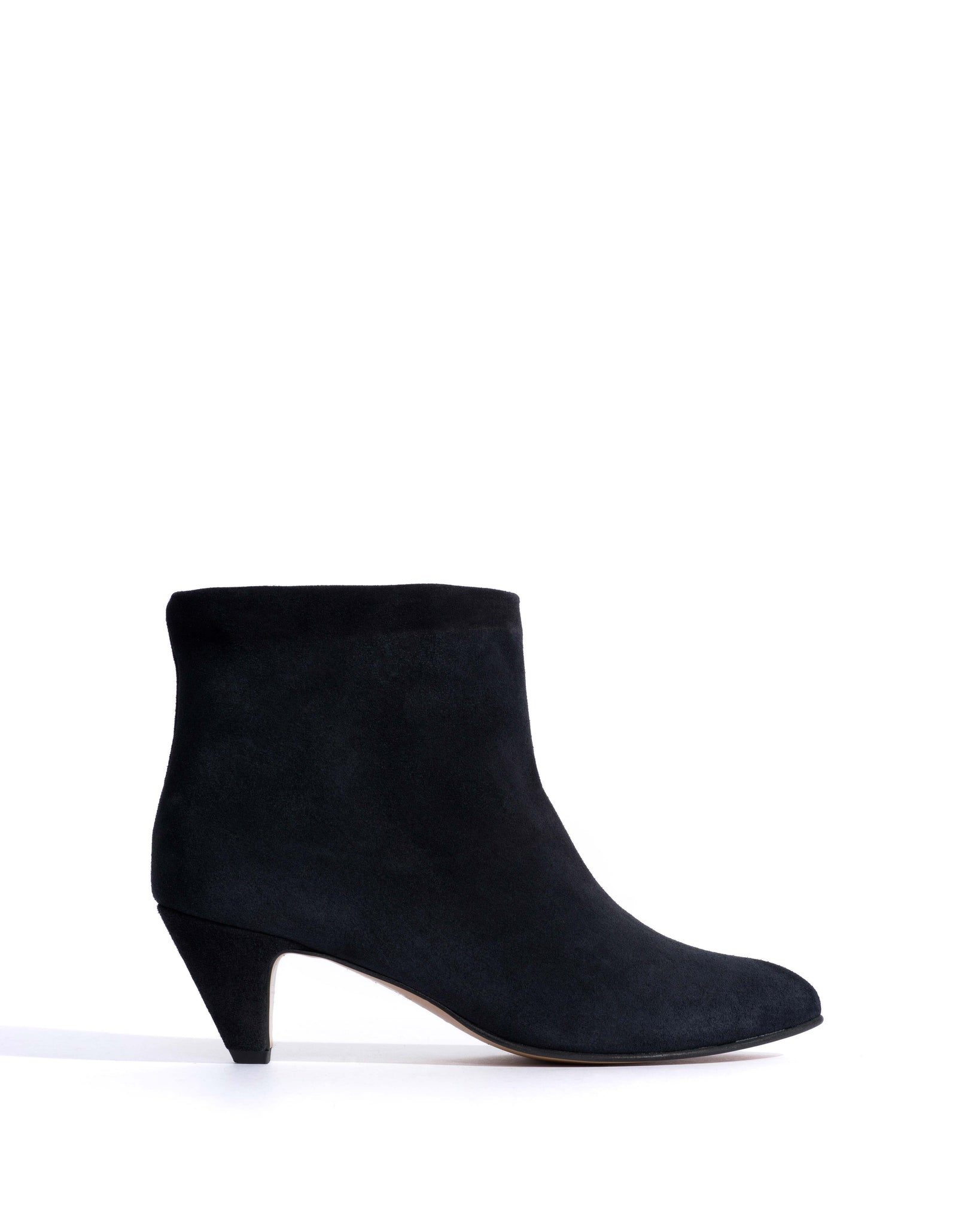 Hilly 50 stiletto Calf suede Off black -