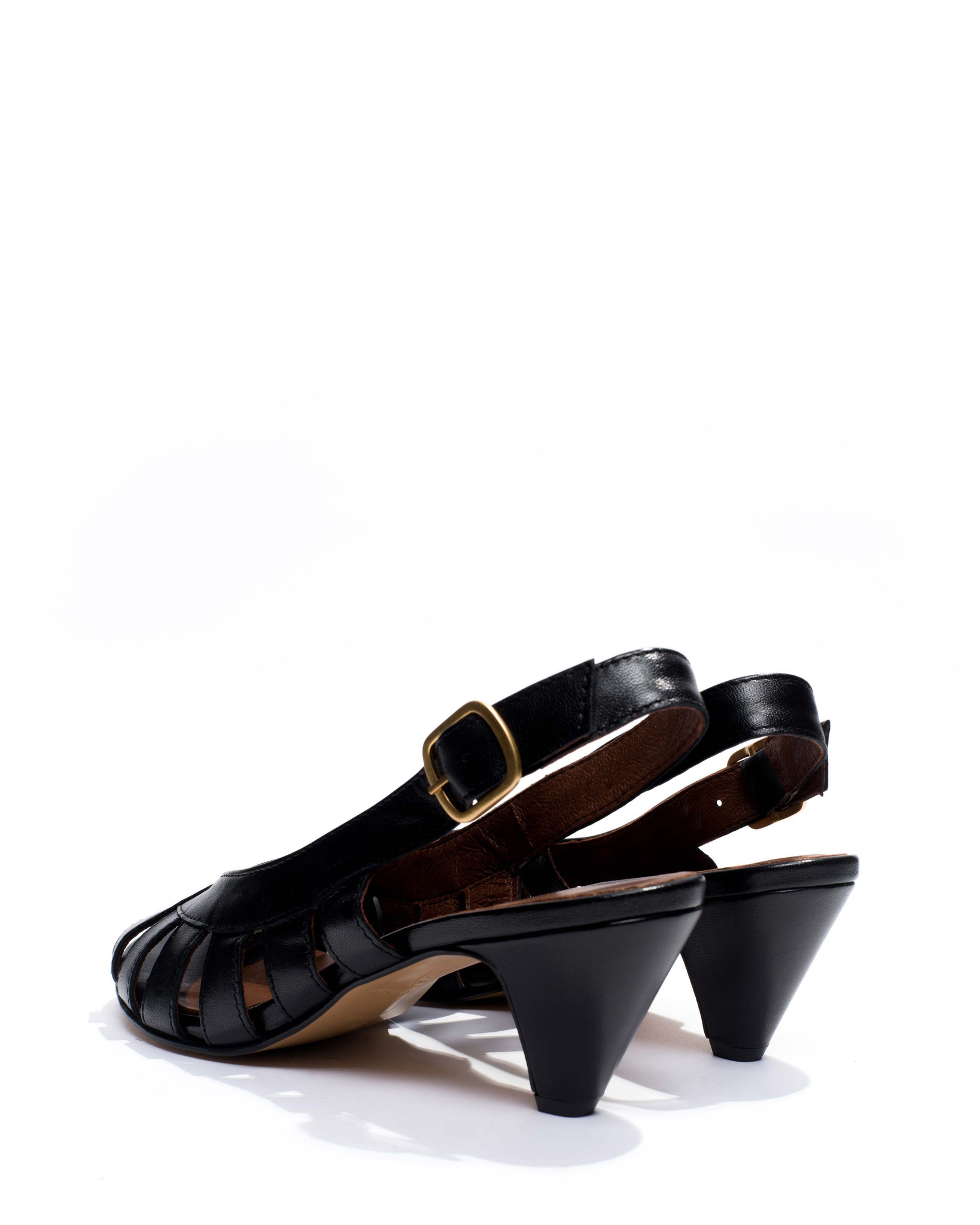 Sophie 50 stiletto Shiny lamb Black