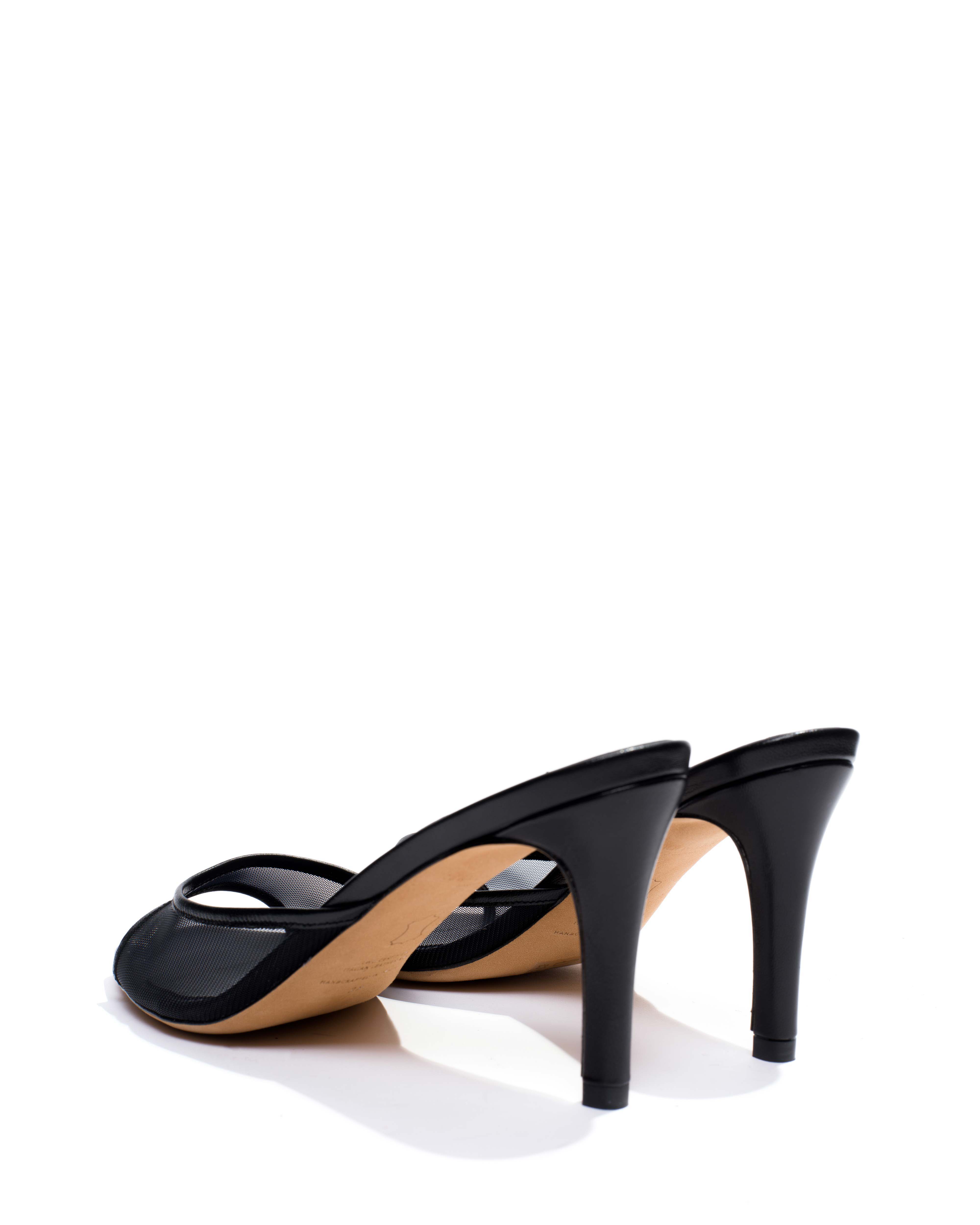 Mazy 75 mesh Shiny lamb & mesh Black