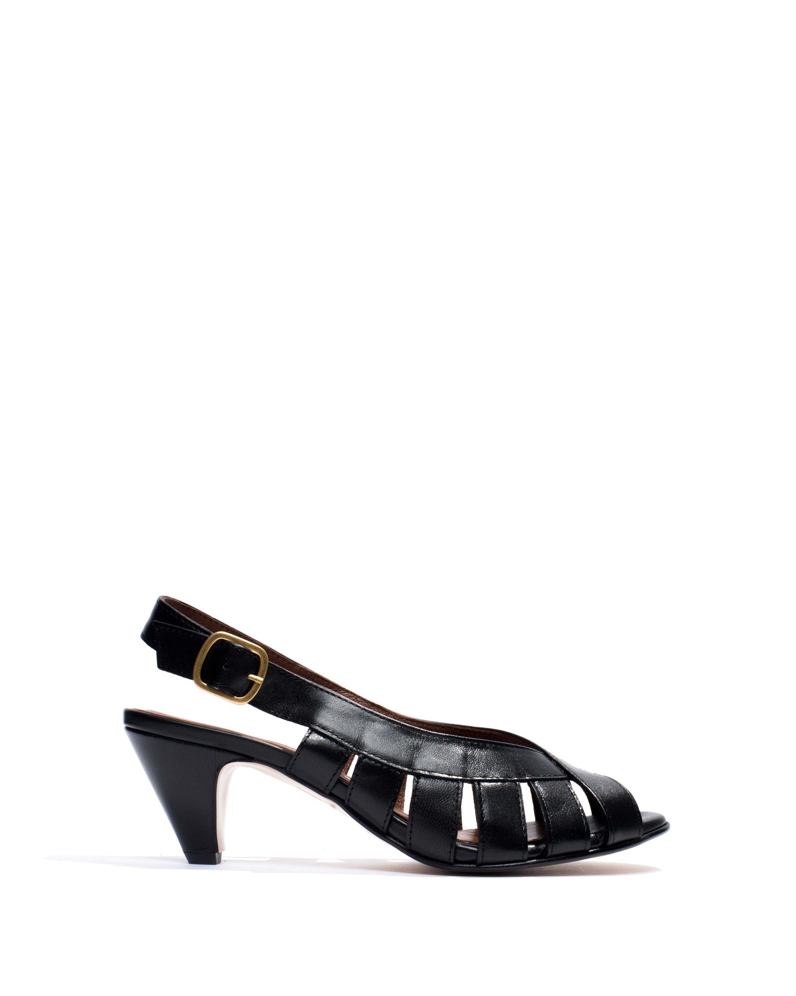 Sophie 50 stiletto Shiny lamb Black