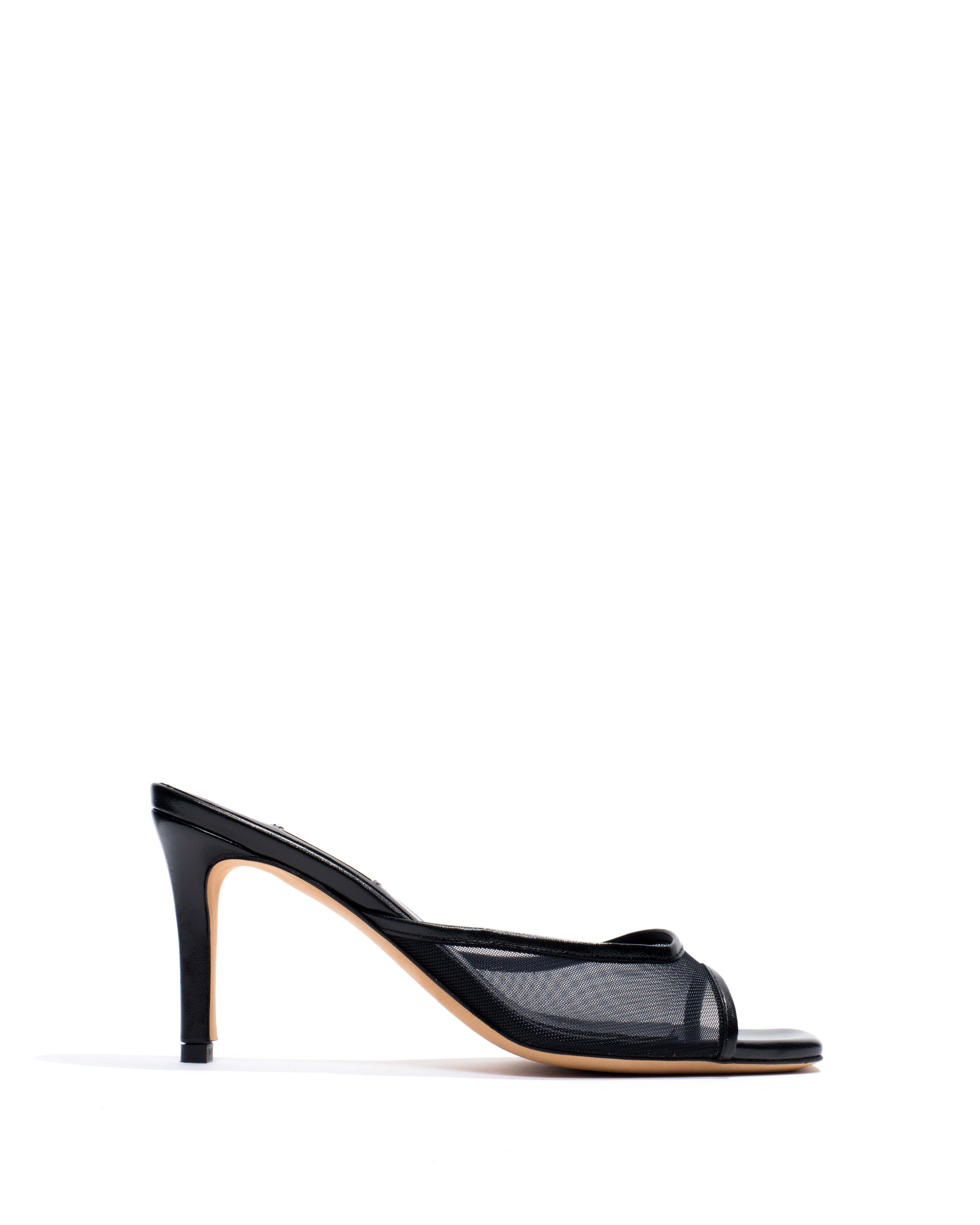 Mazy 75 mesh Shiny lamb & mesh Black