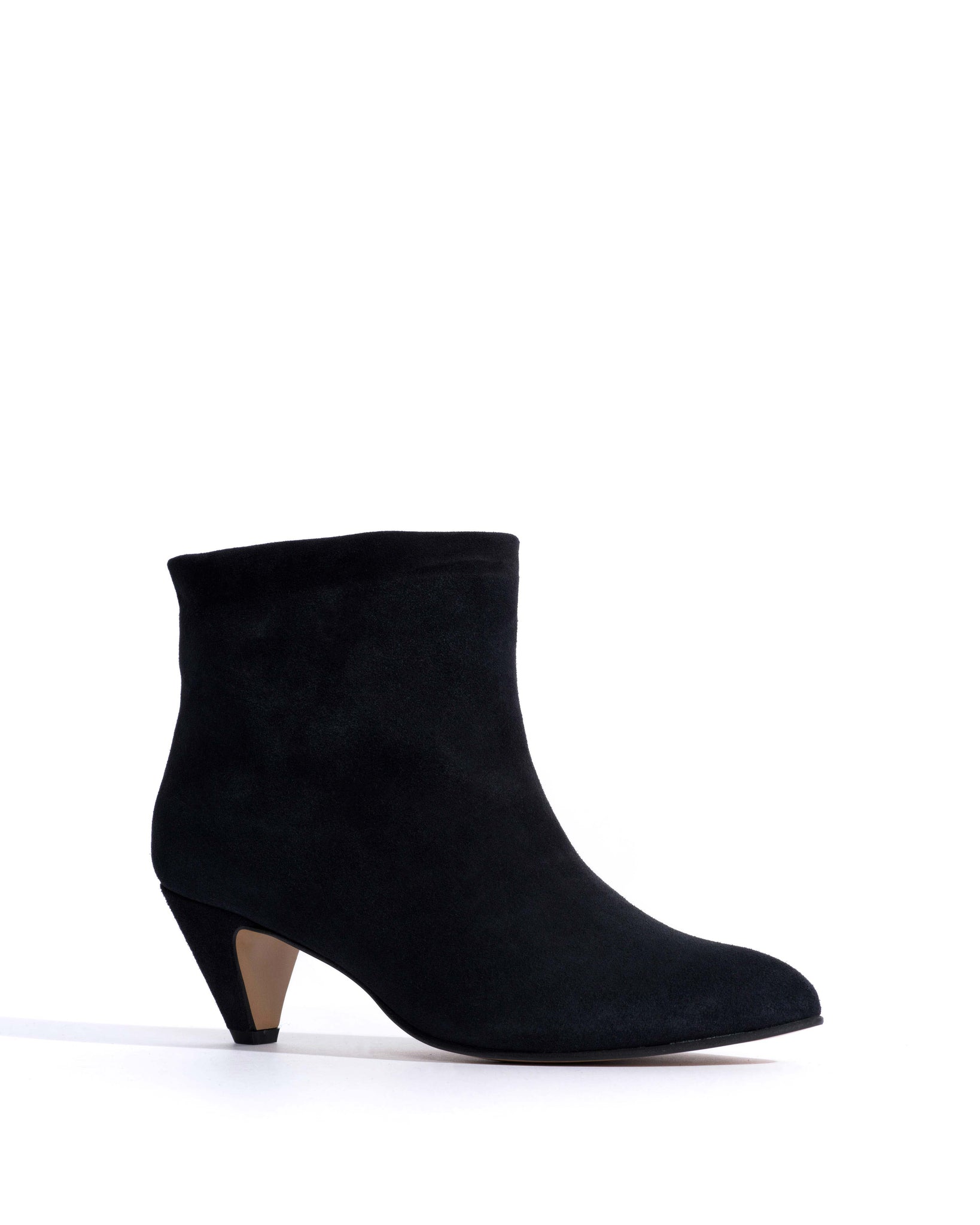Hilly 50 stiletto Calf suede Off black -