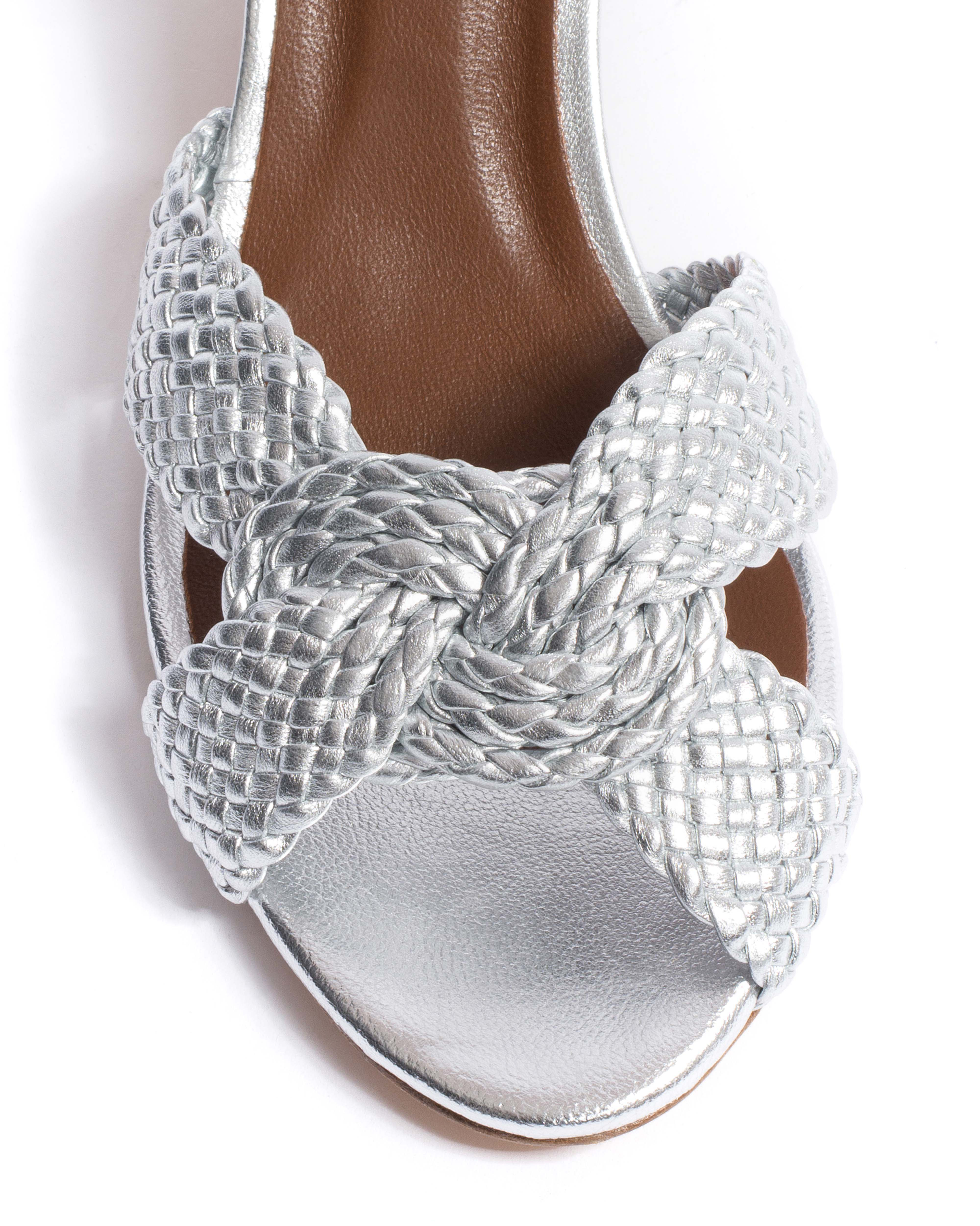 Dilaya 55 hand-braided Hand-braided leather Silver