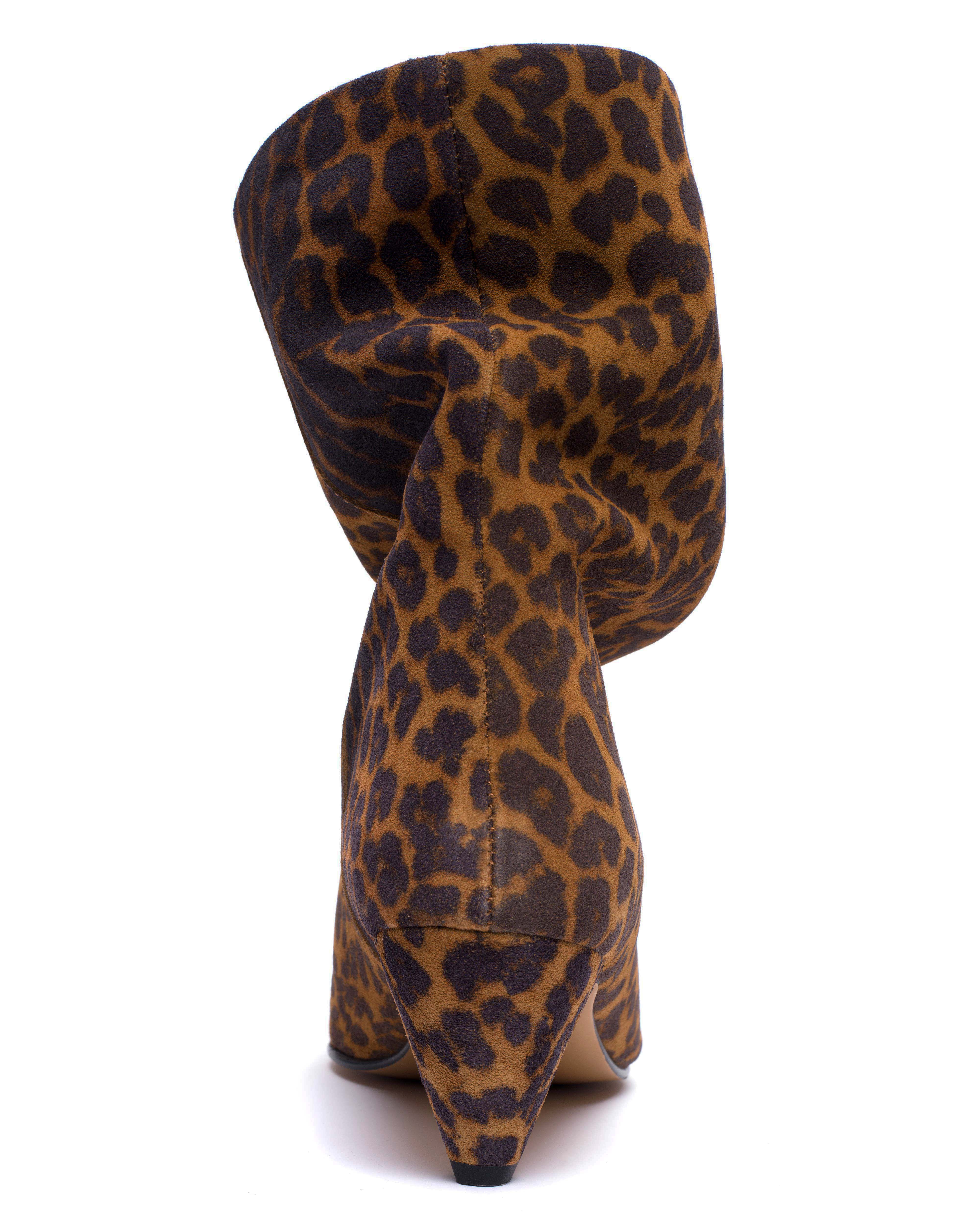 Vully 50 Stiletto Calf suede print Leopard