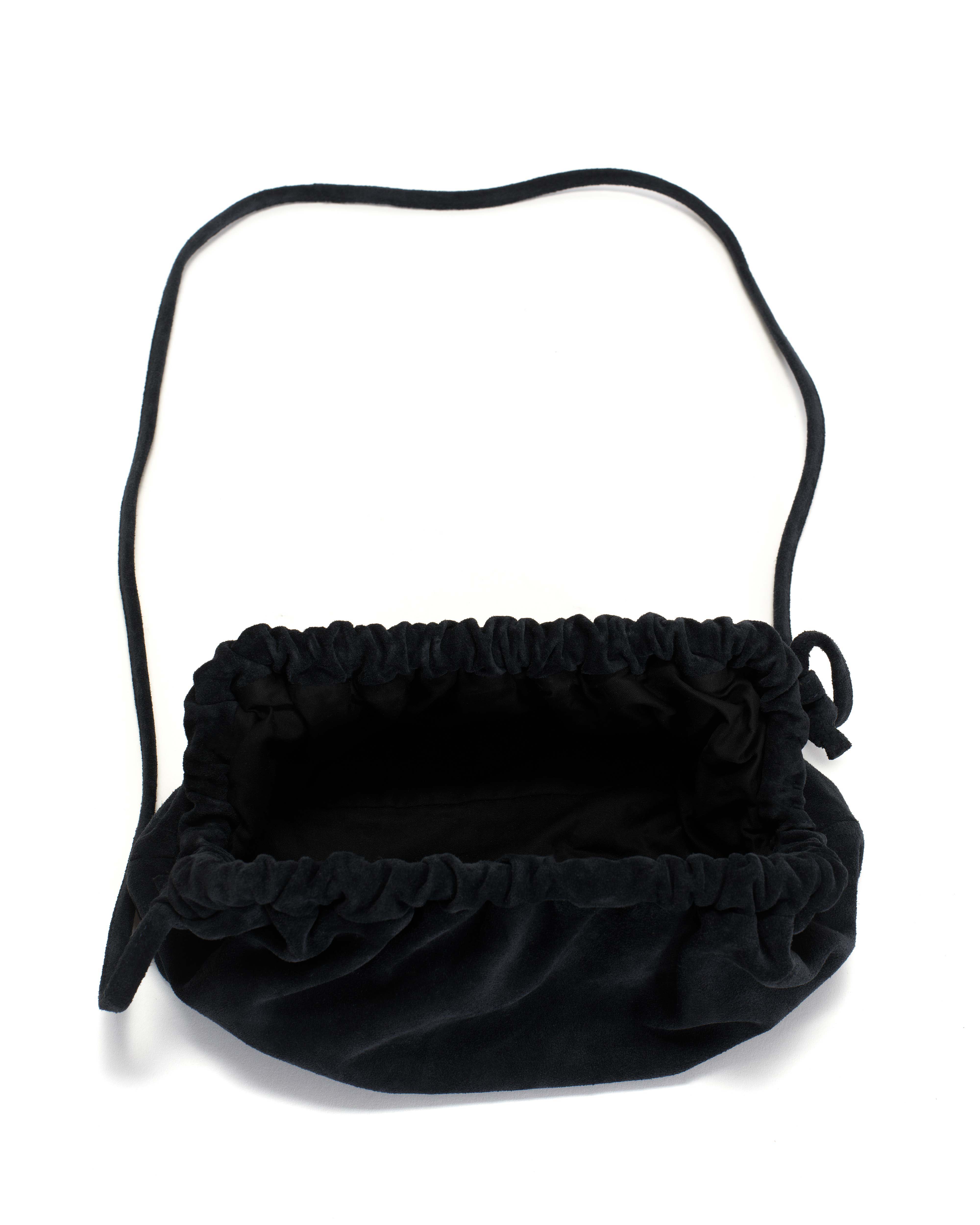 Hally grand cloud bag Calf suede Dark blue