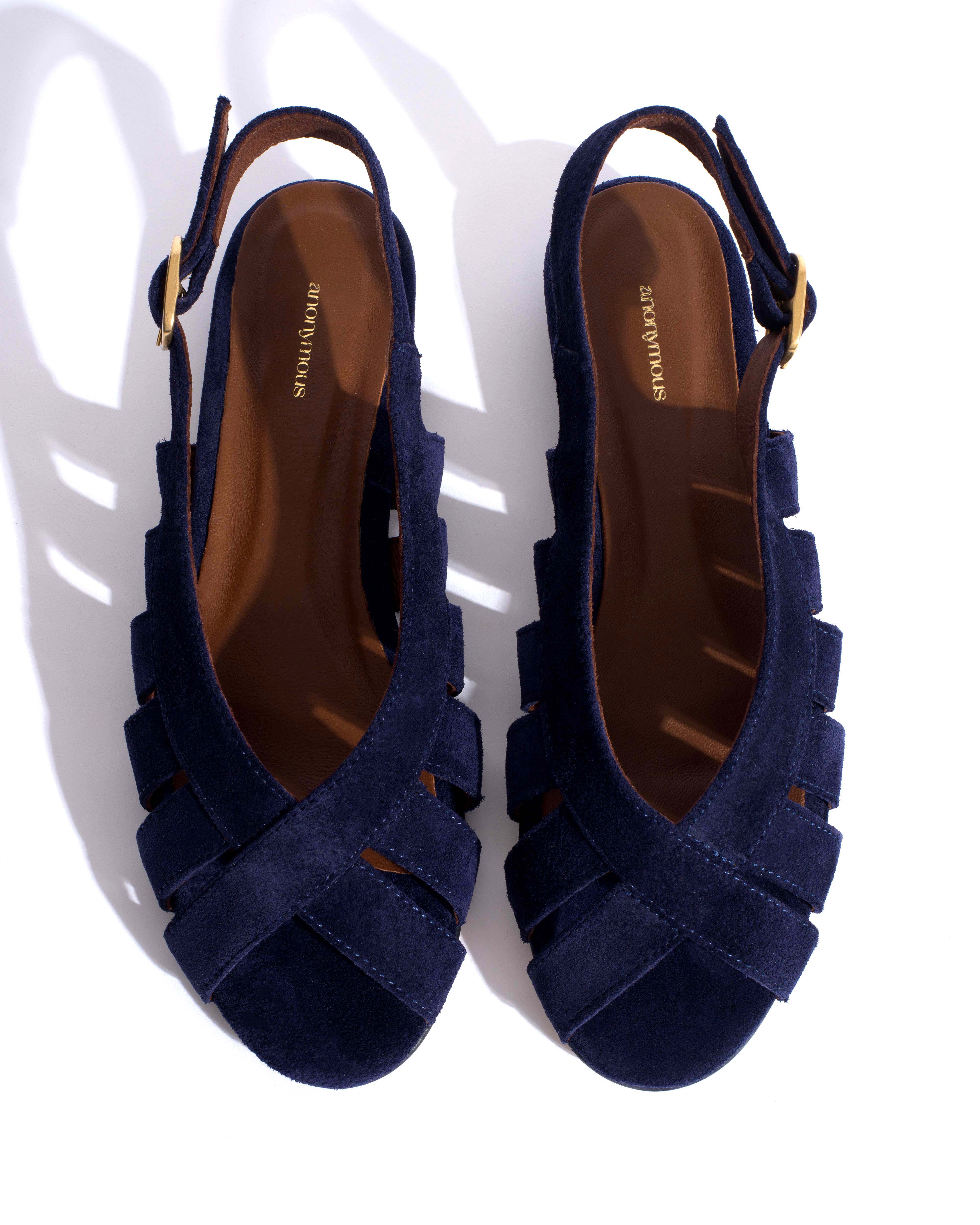 Sophie 20 Calf suede Ink blue