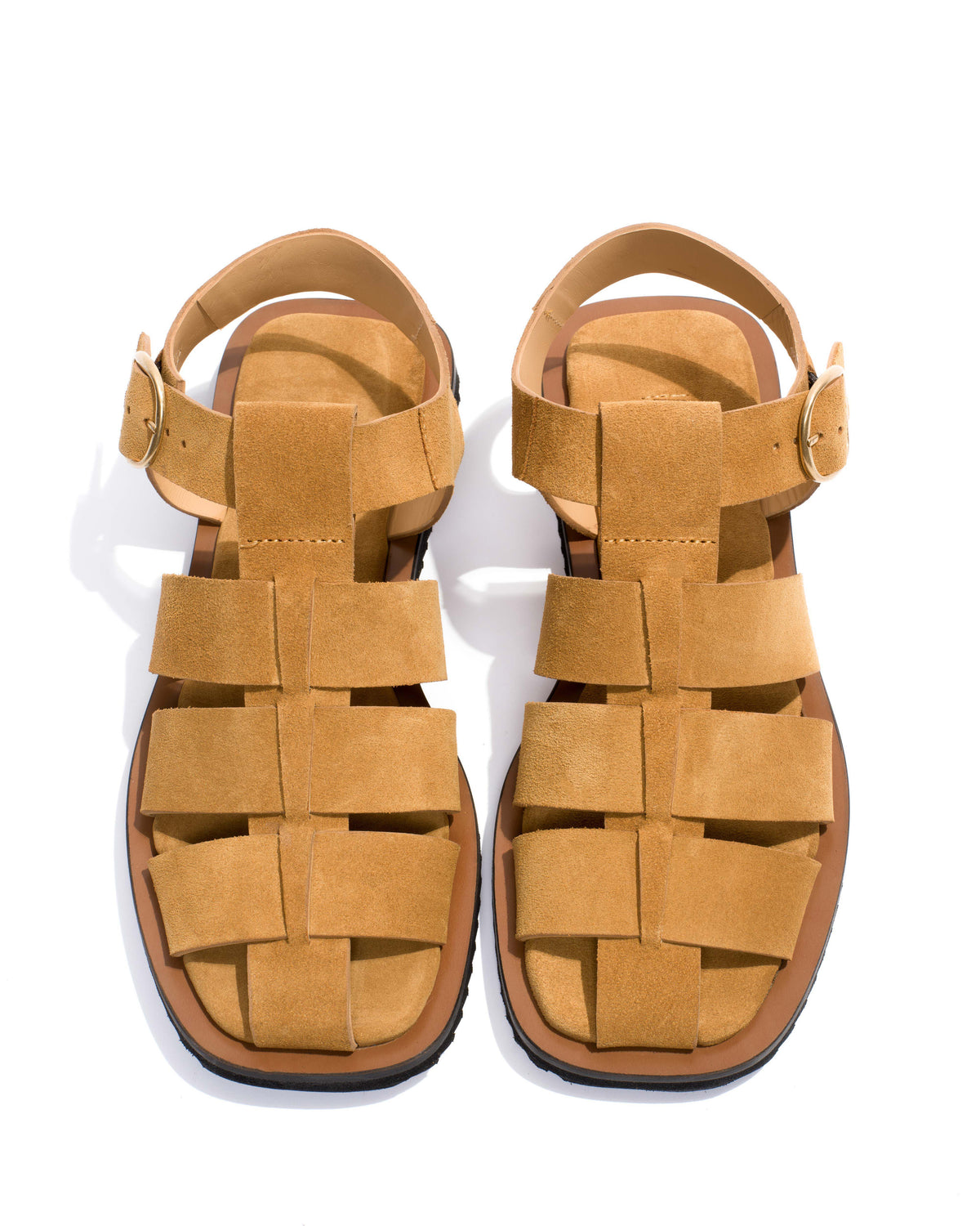 Hampell Calf suede Bamboo brown