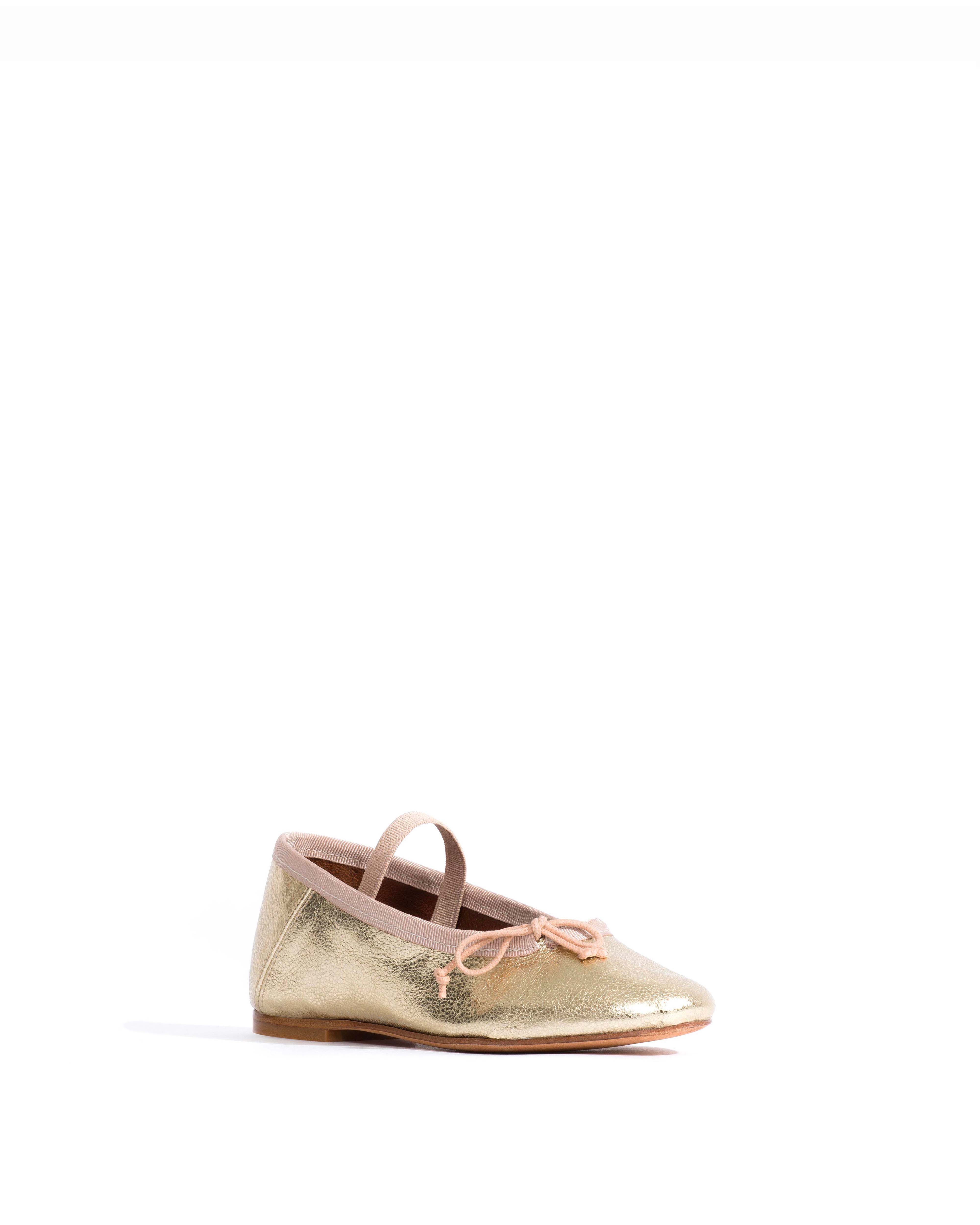 Rhina junior Grained metallic lamb Champagne