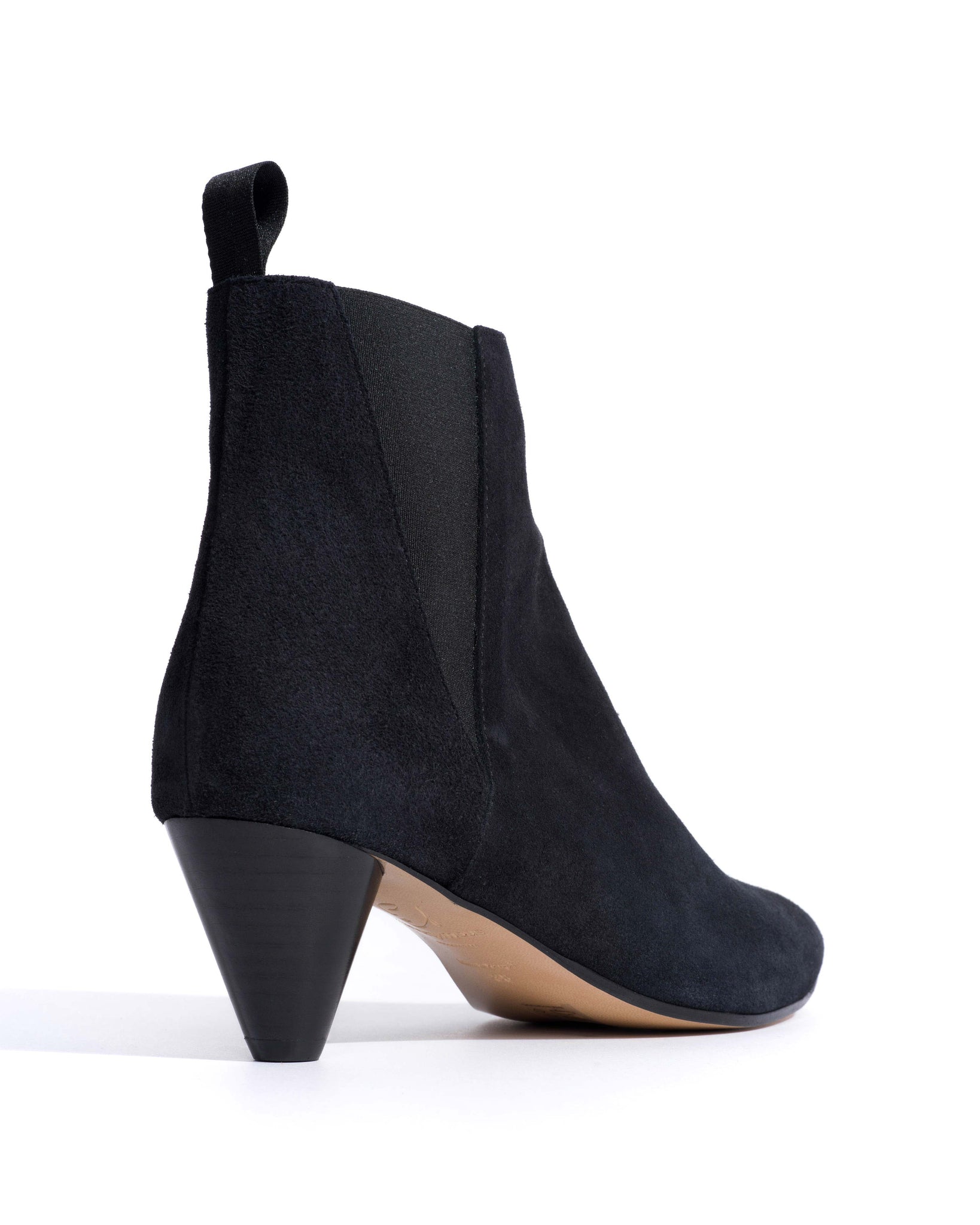 Clivia 50 cone Calf suede Off black -