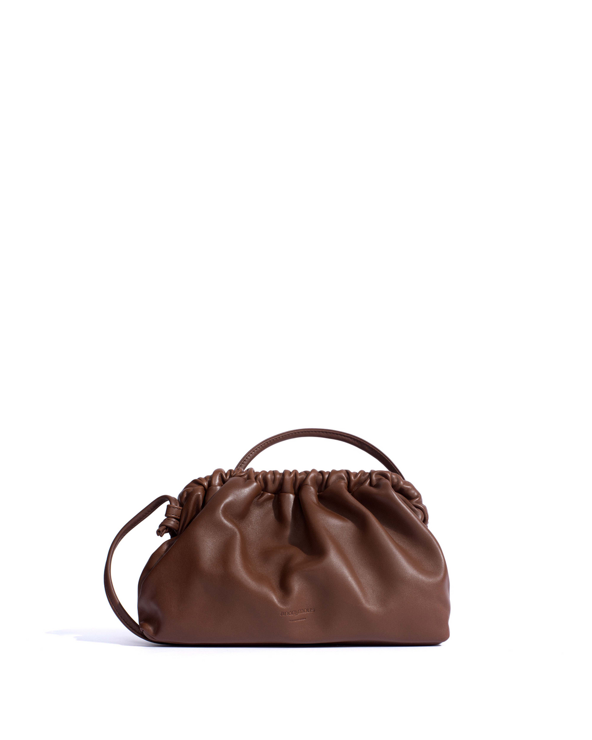 Hally classic cloud bag Shiny lamb Chocolate