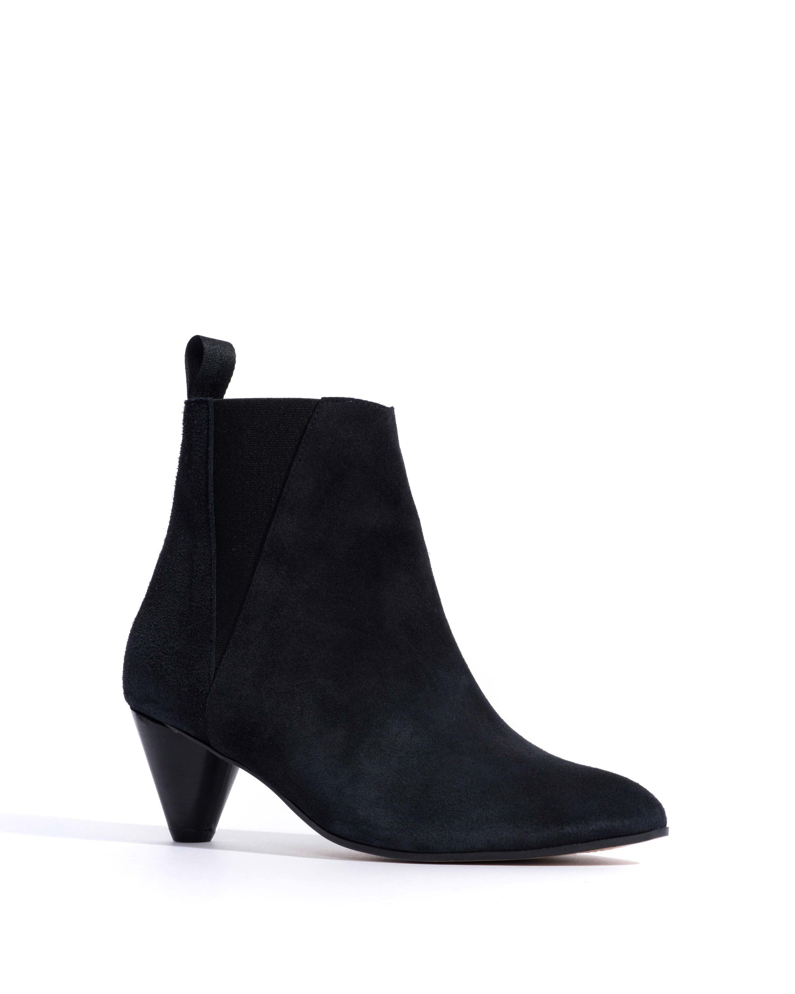 Clivia 50 cone Calf suede Off black -
