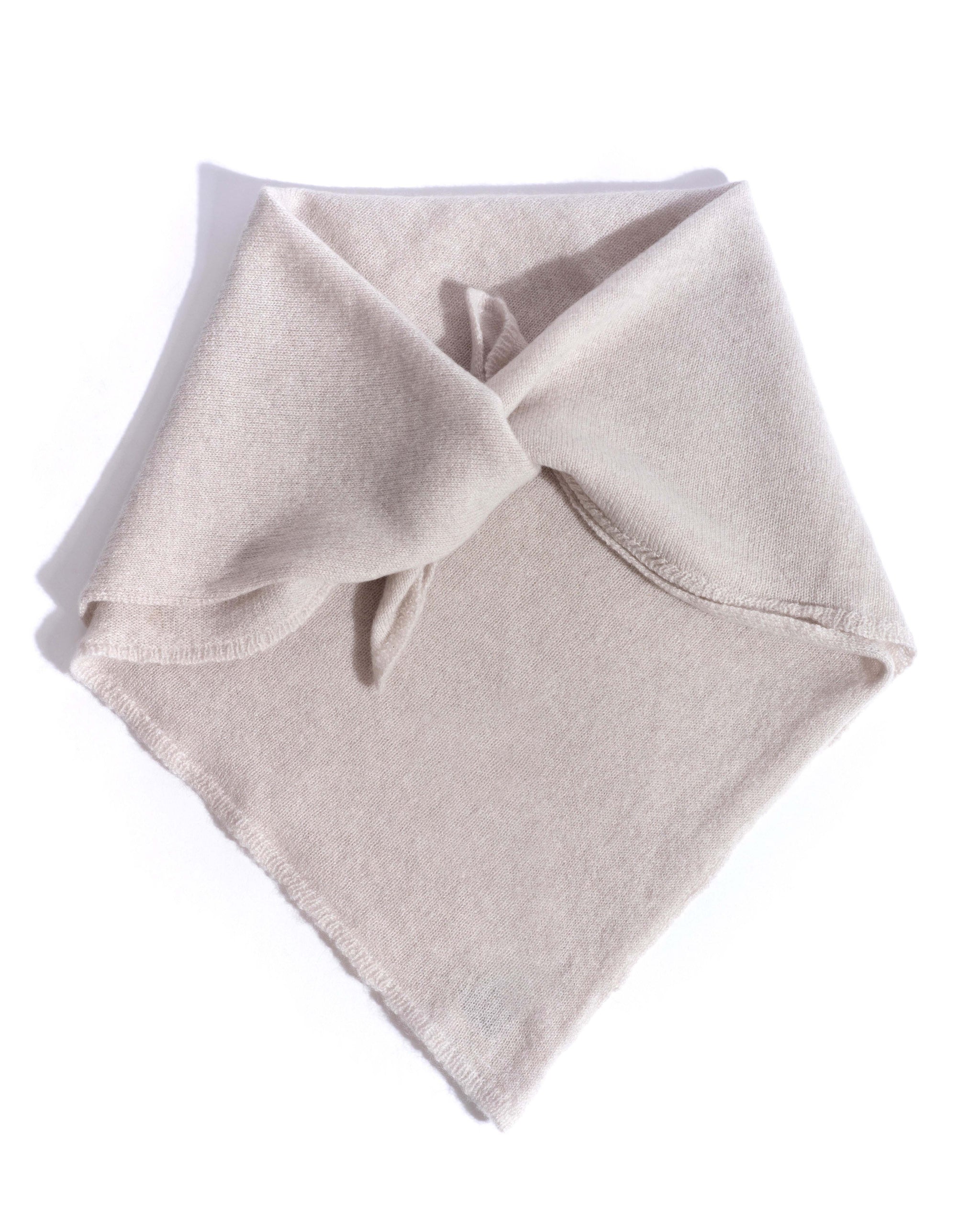 Mira cashmere square scarf 100% cashmere Ivory