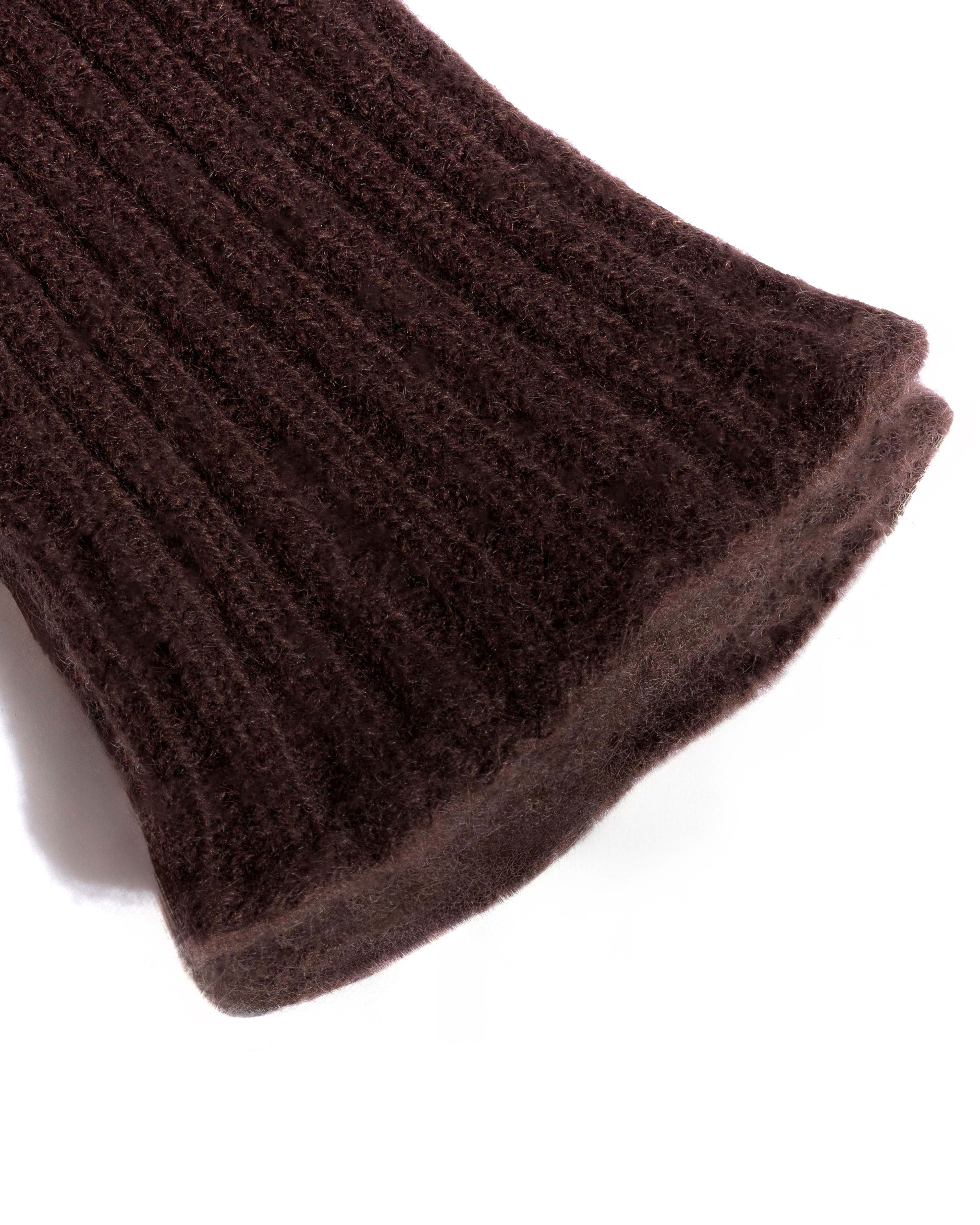 Nola cashmere gloves 100% cashmere Coffee brown