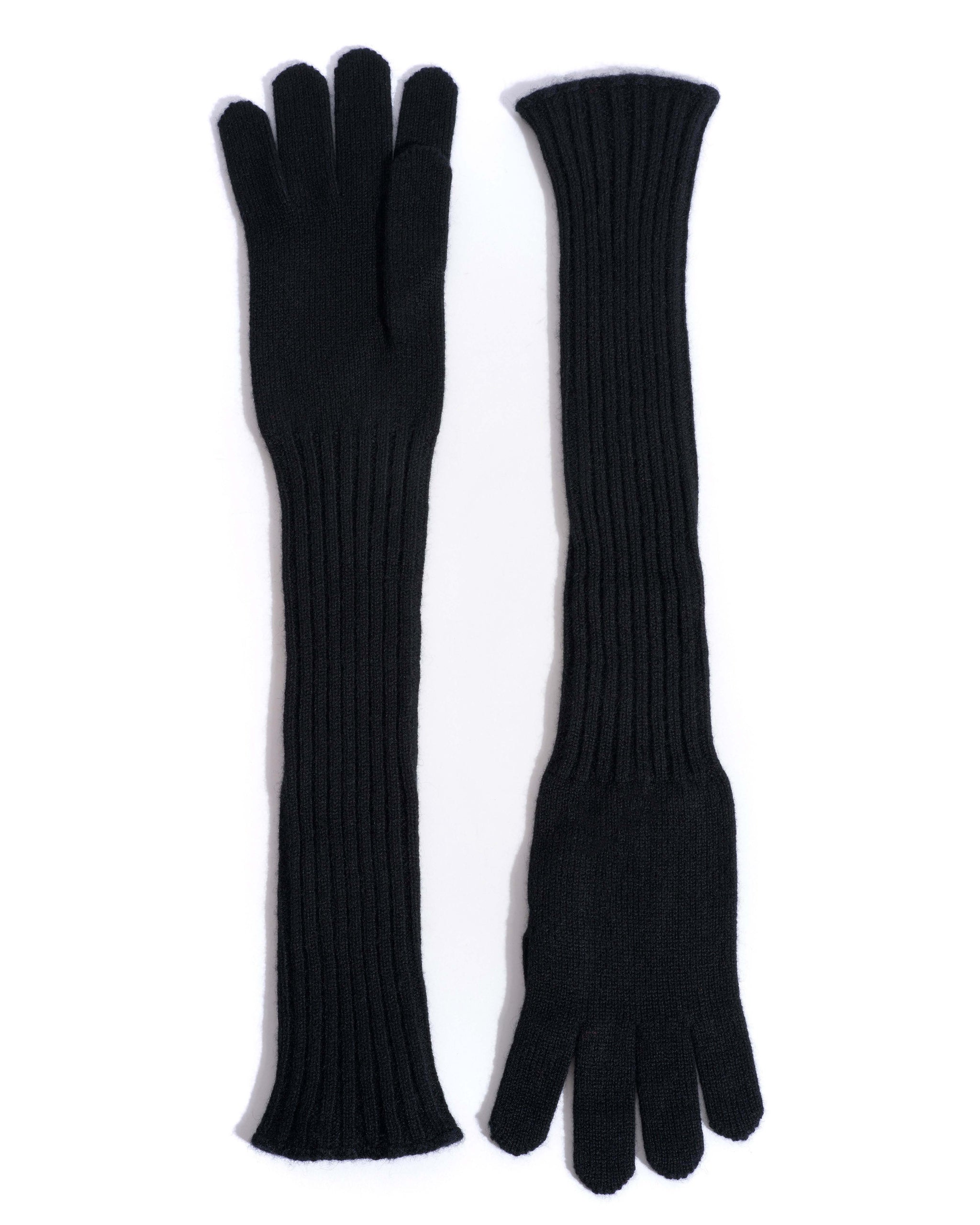 Nola cashmere gloves 100% cashmere Black