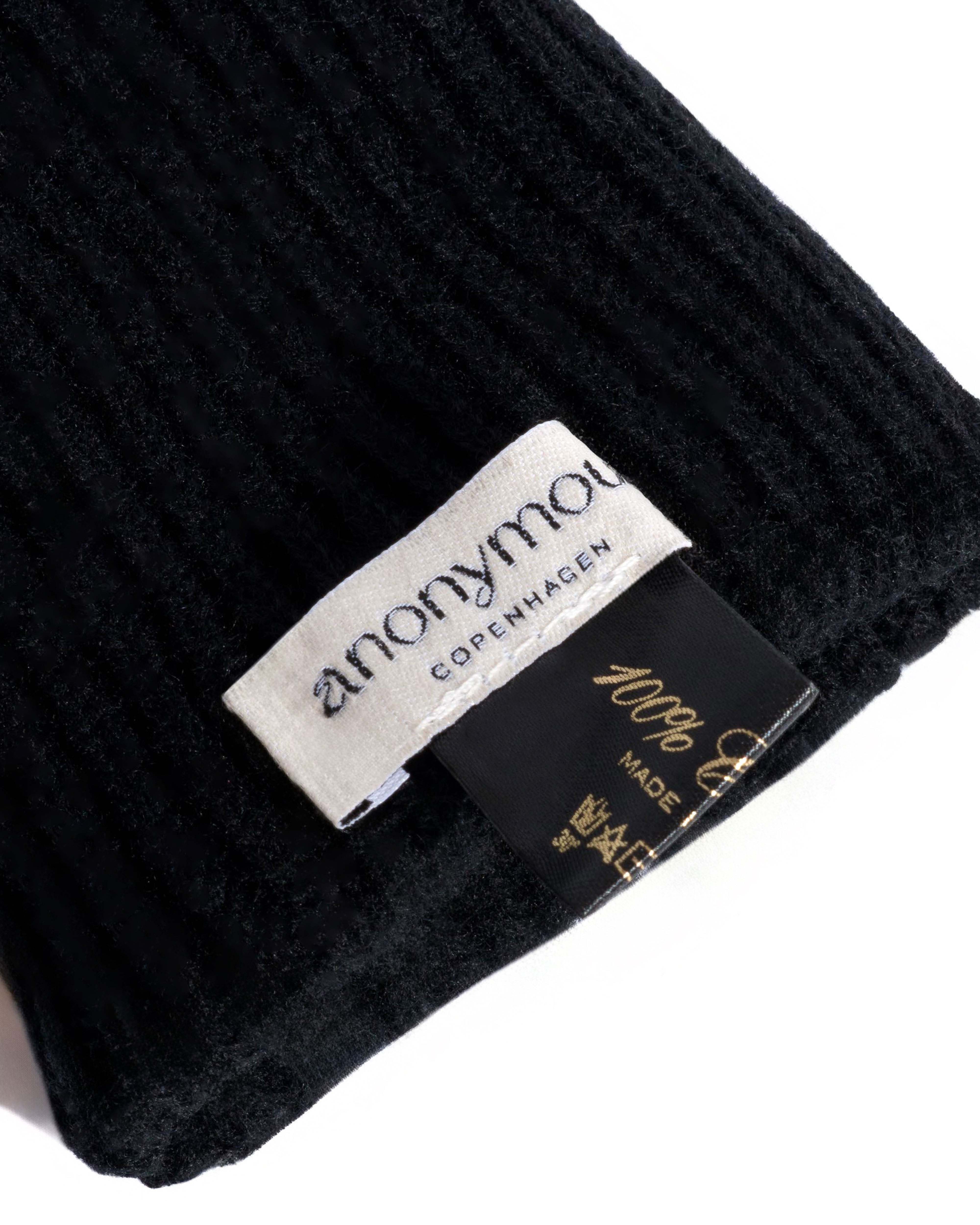 Nola cashmere gloves 100% cashmere Black