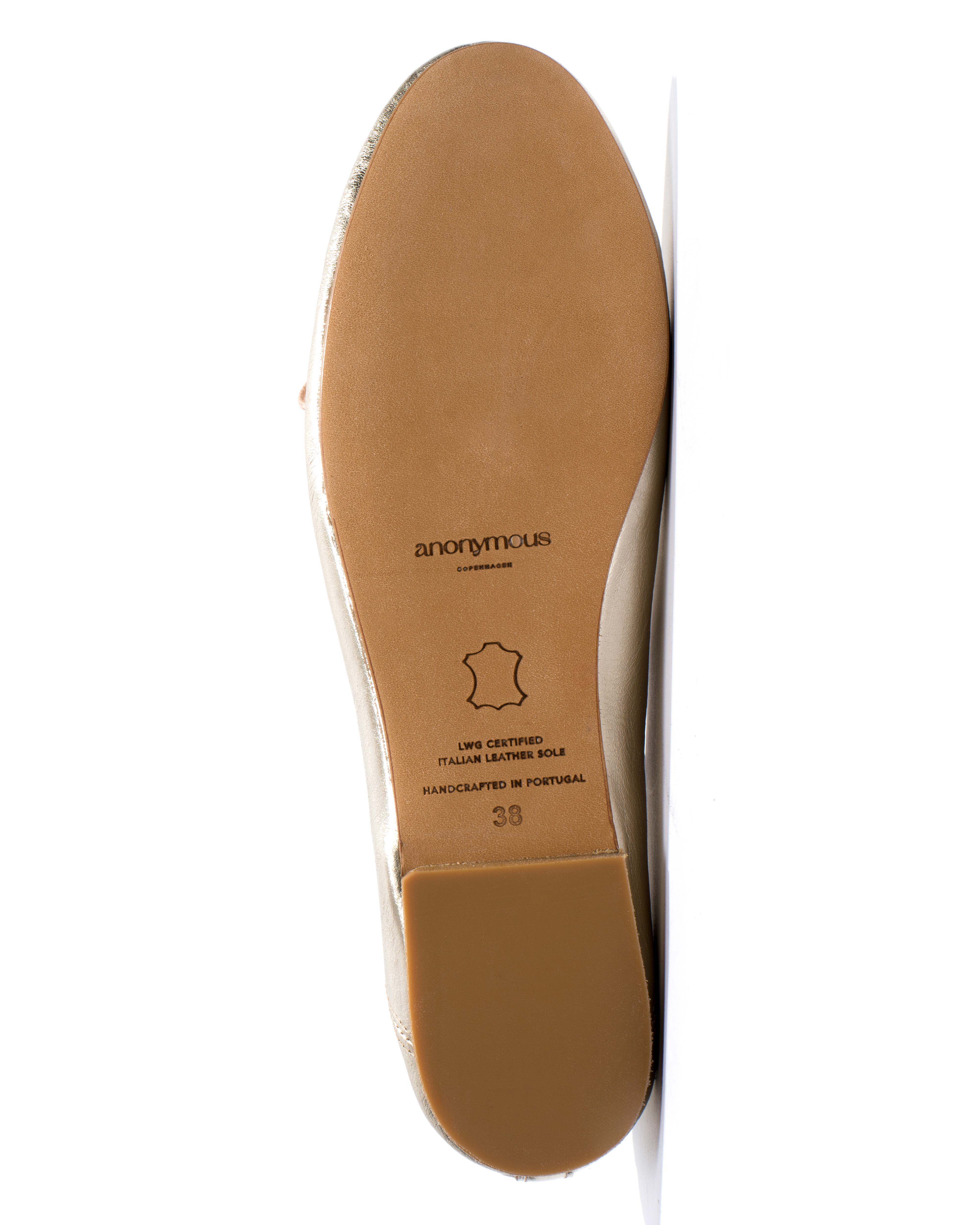 Rhina Grained metallic lamb Champagne