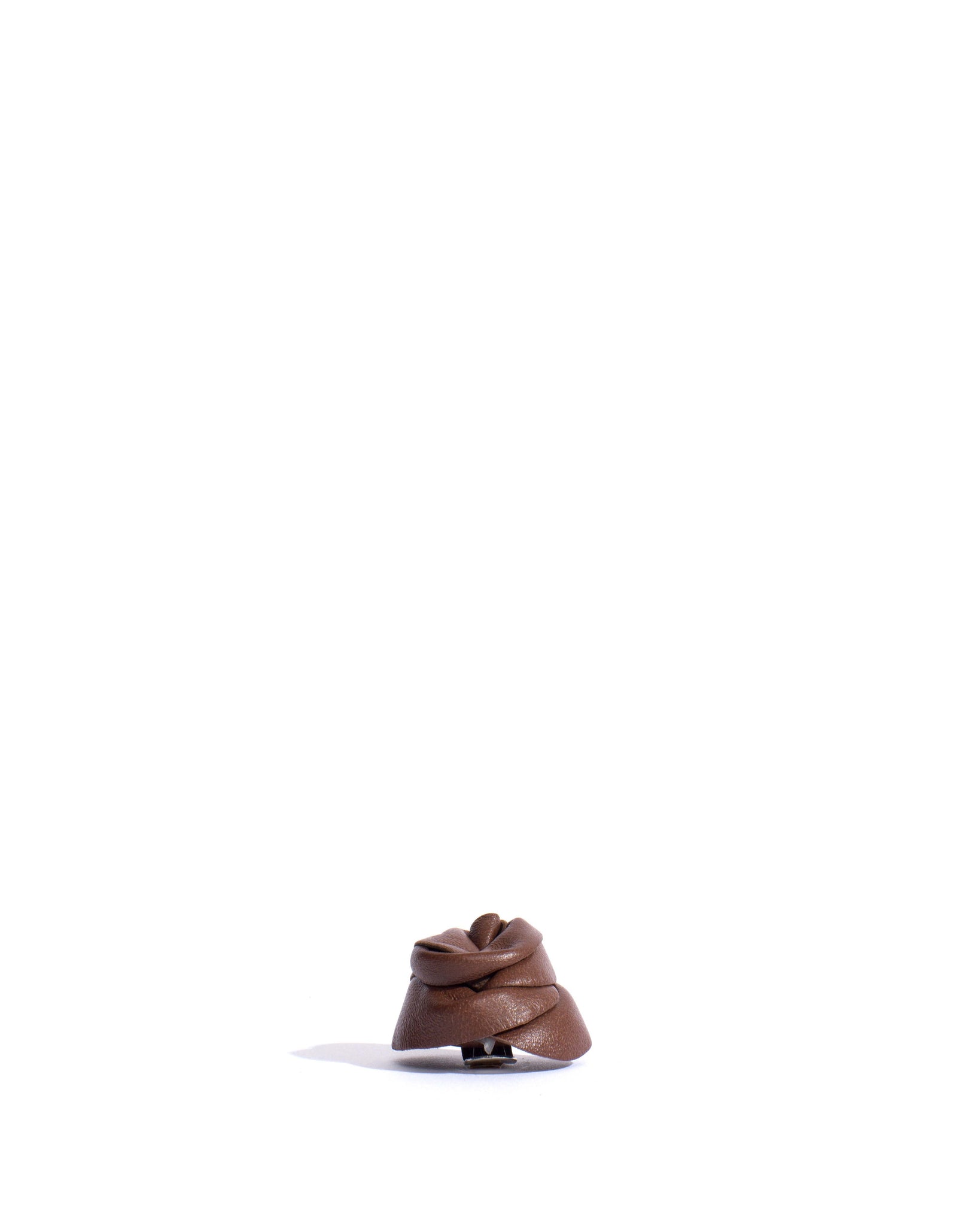 Rose shoe clip Shiny lamb Chocolate - Anonymous Copenhagen Hair