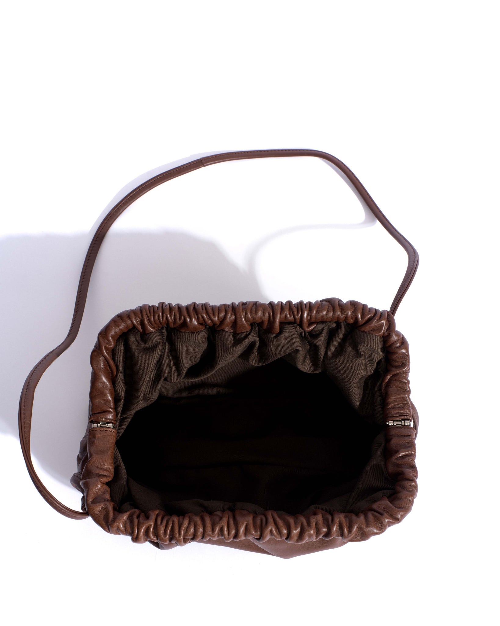 Hally grand cloud bag Shiny lamb Chocolate - Anonymous Copenhagen Bags