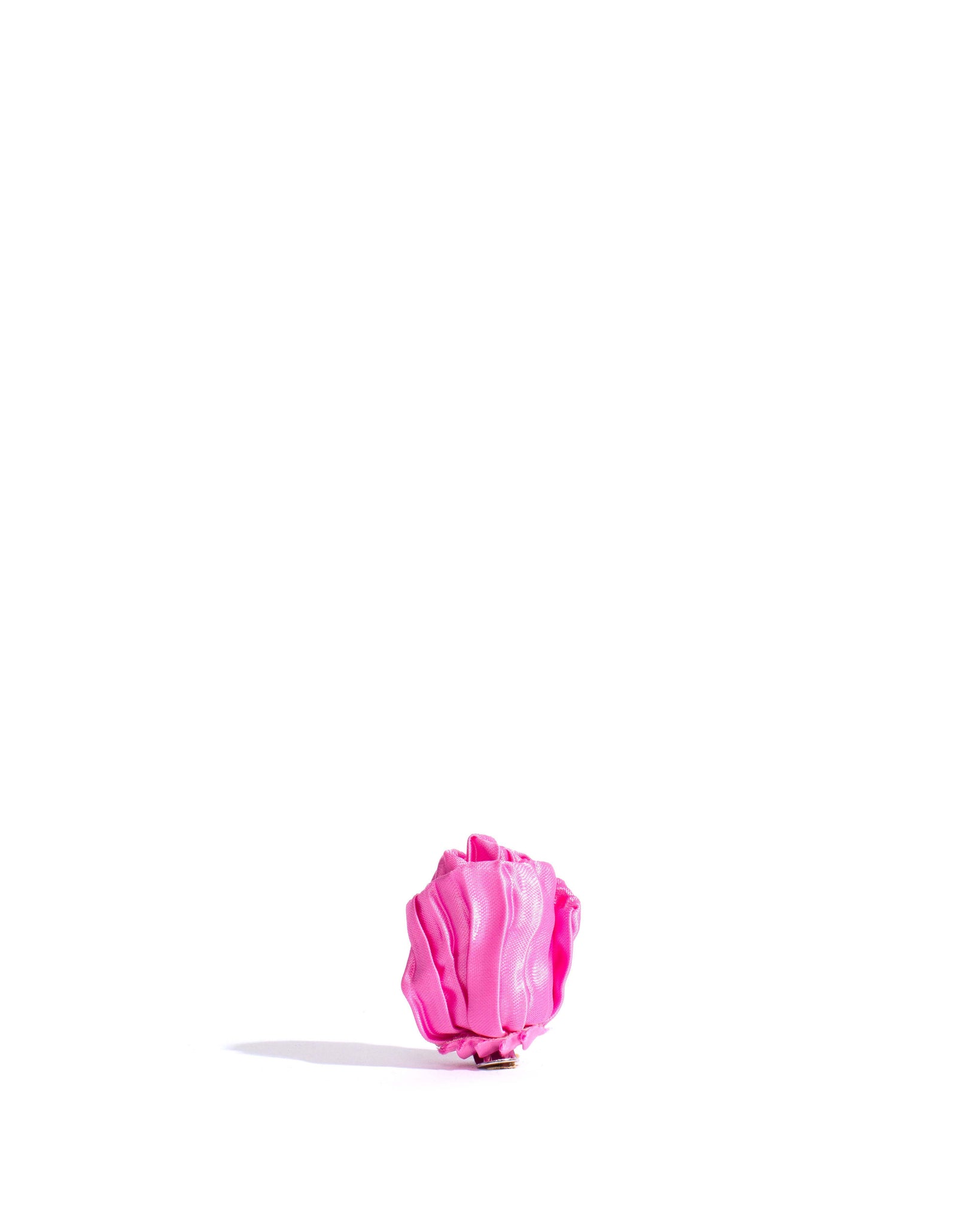 Tulip shoe clip Pleated satin Raspberry sorbet - Anonymous Copenhagen Hair